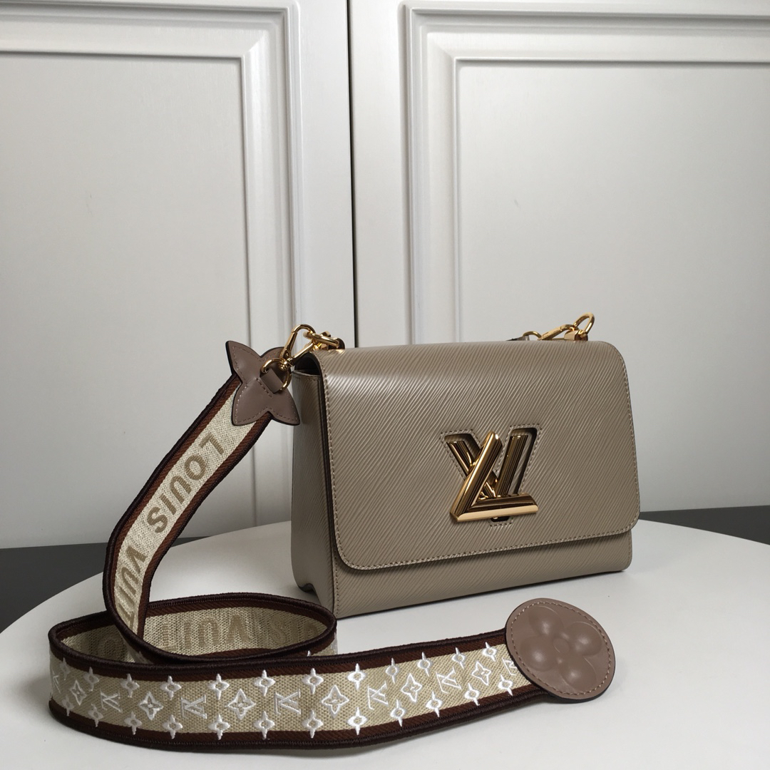 Louis Vuitton Twist Medium Handbag M57050 in Elephant Gray - Image 4