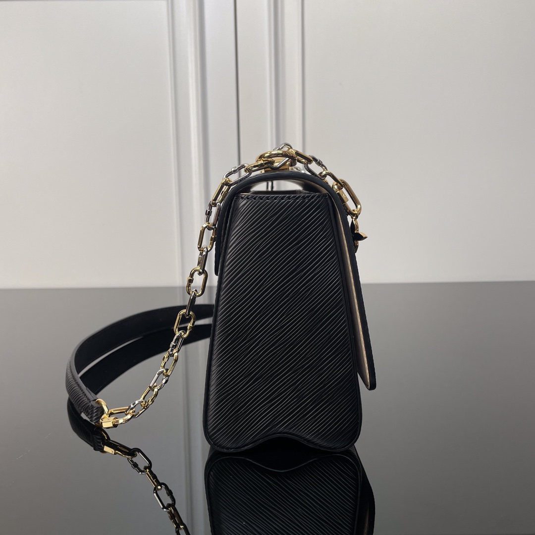Louis Vuitton Twist Medium Bag in Black Epi Leather - Image 4