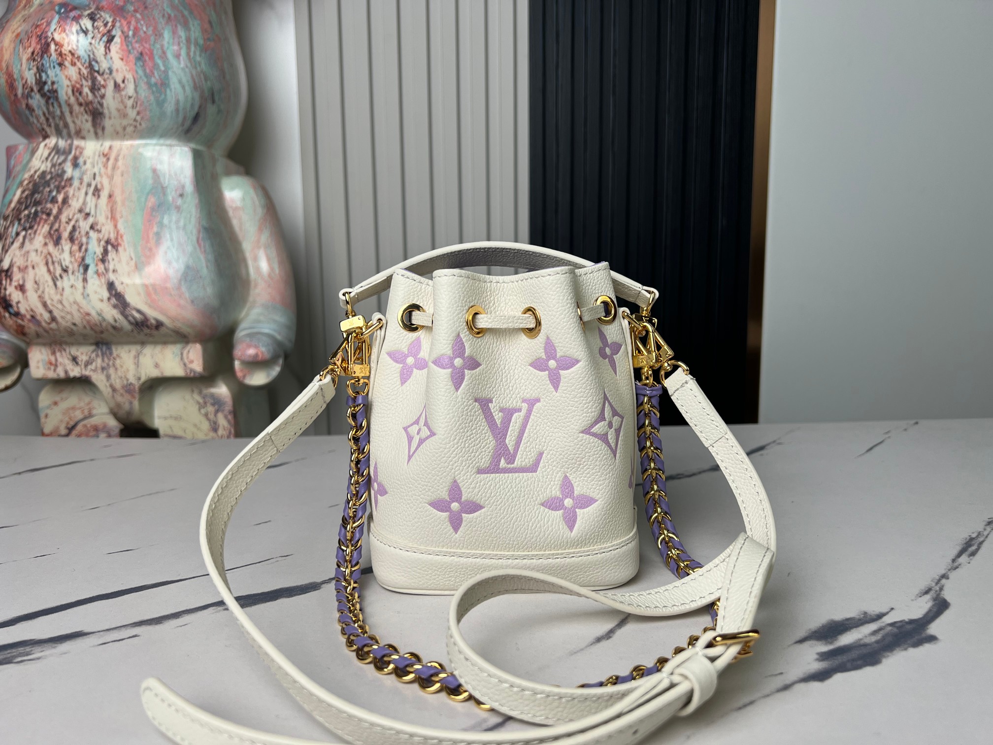 Louis Vuitton Nano Noé Bucket Bag in Purple - Image 4