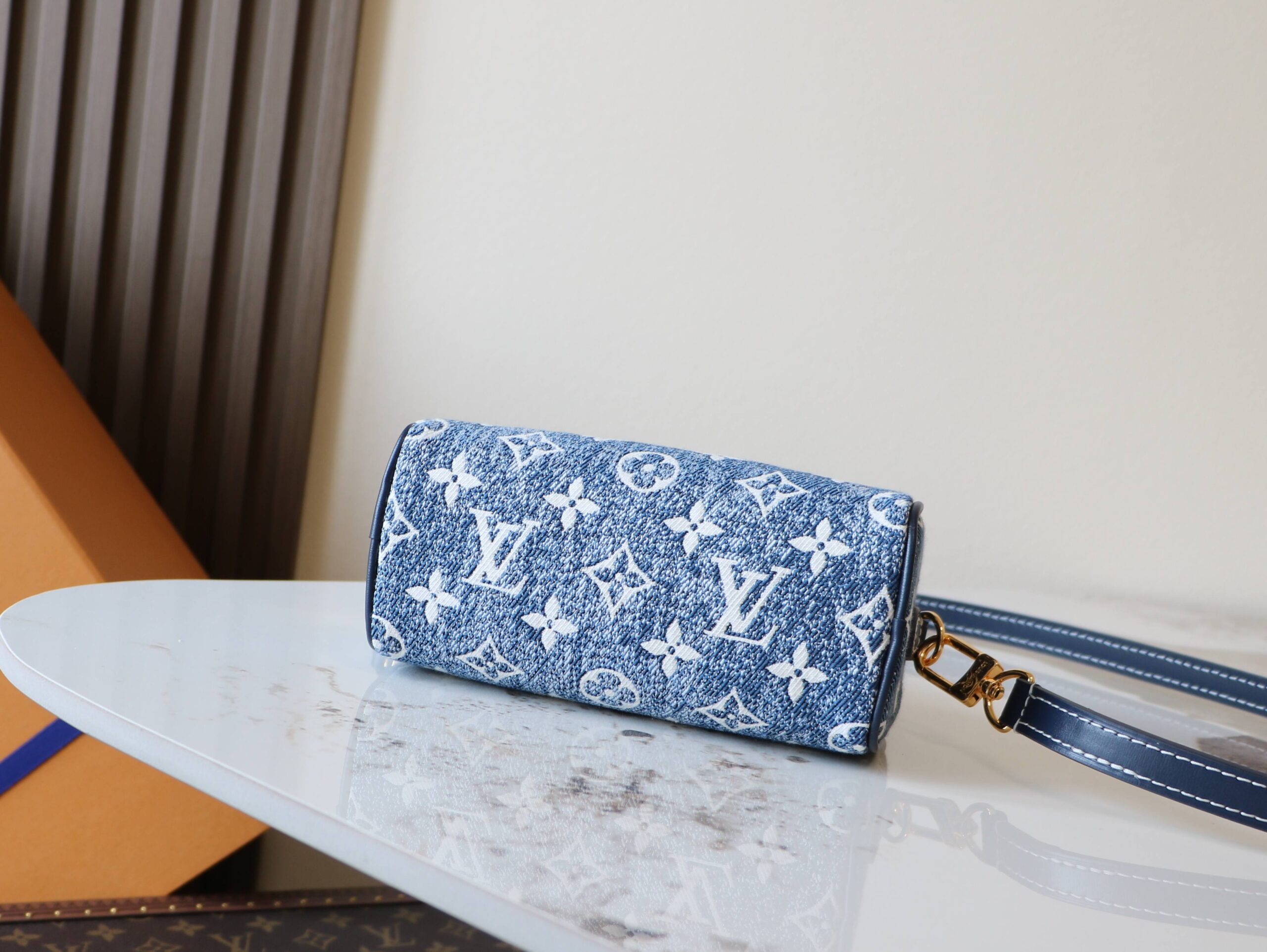 Nano Speedy Monogram Denim Crossbody Bag - Image 4