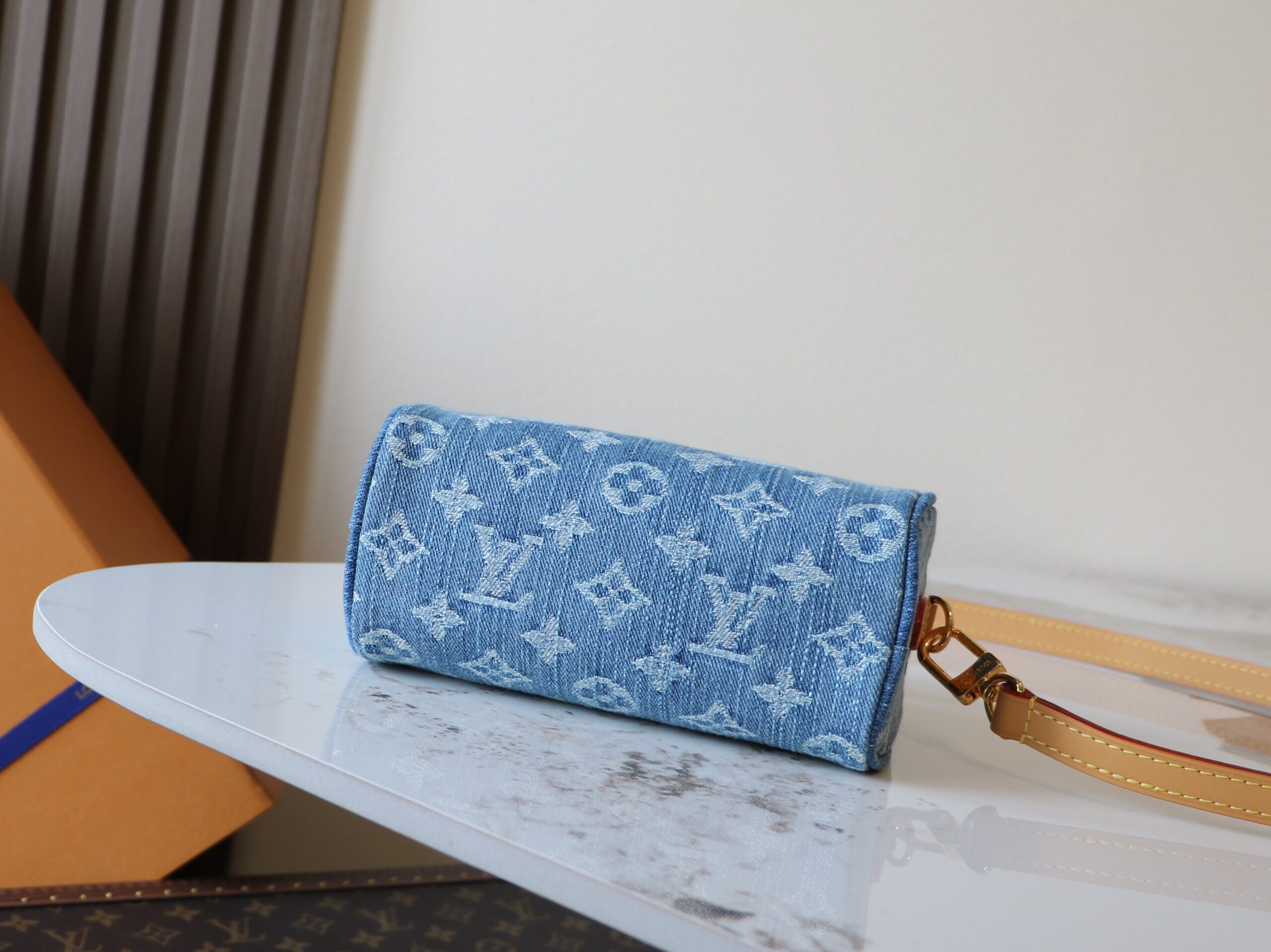 Nano Speedy Handbag in Monogram Denim - Image 4