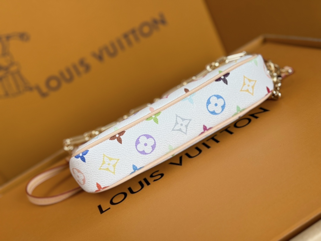 Louis Vuitton x Takashi Murakami Pochette Accessoires Handbag - Image 4