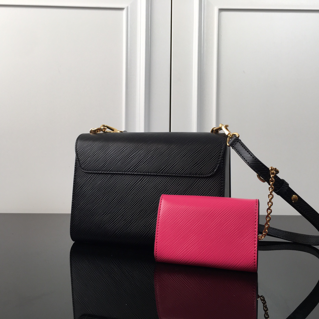 Louis Vuitton Twist Medium Crossbody Bag with Detachable Twisty Clutch - Image 4