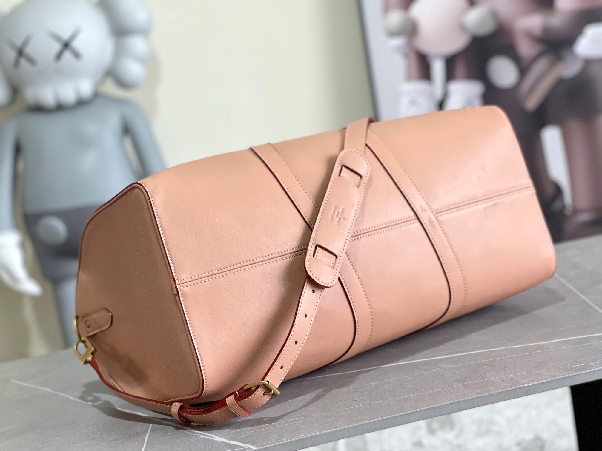 Louis Vuitton Keepall 50 Travel Bag with Shoulder Strap - Image 4