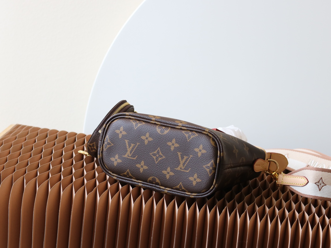 Louis Vuitton Neverfull BB Handbag in Damier Ebene Canvas - Image 4