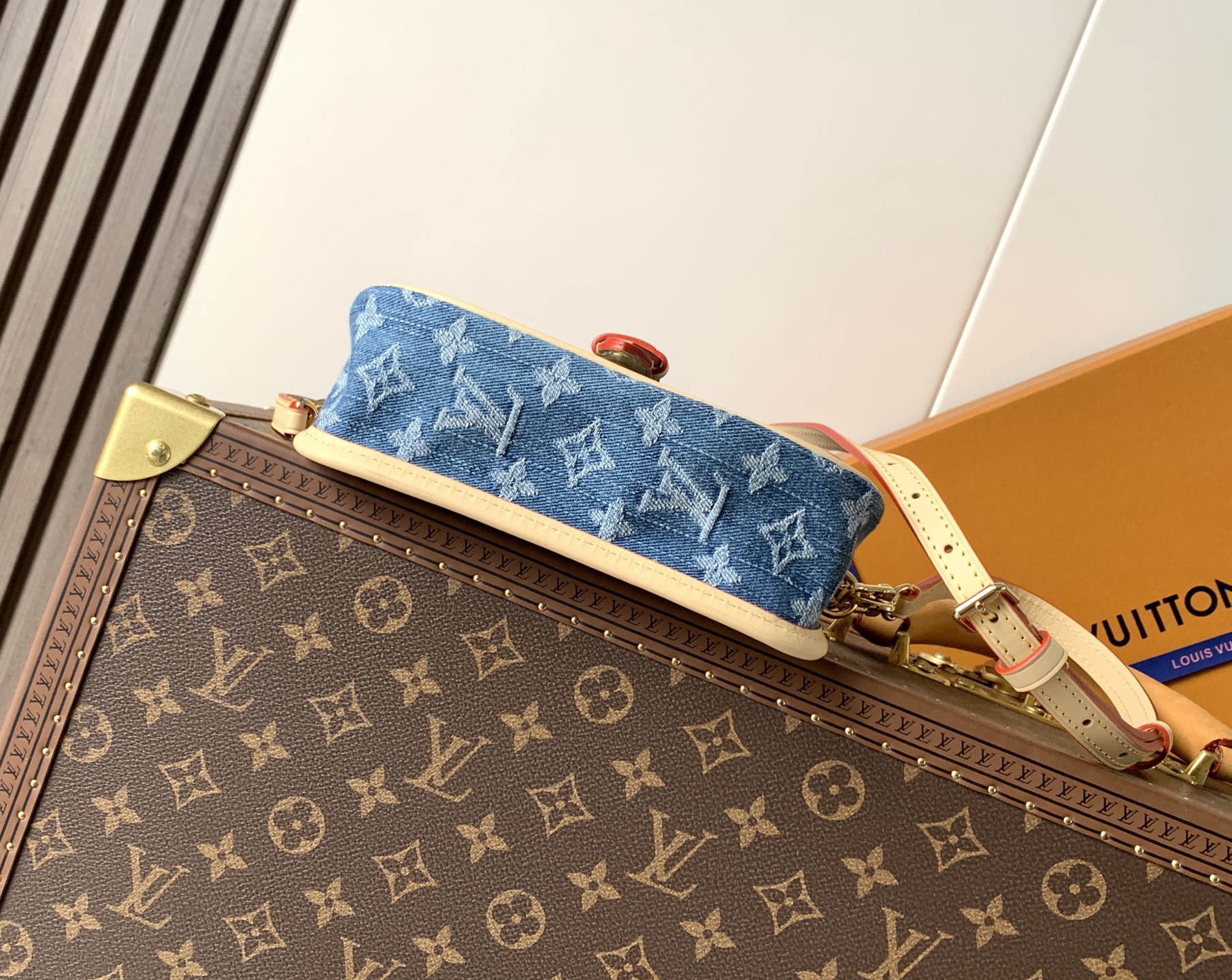 Louis Vuitton Nano Diane Denim Crossbody Bag - Image 4