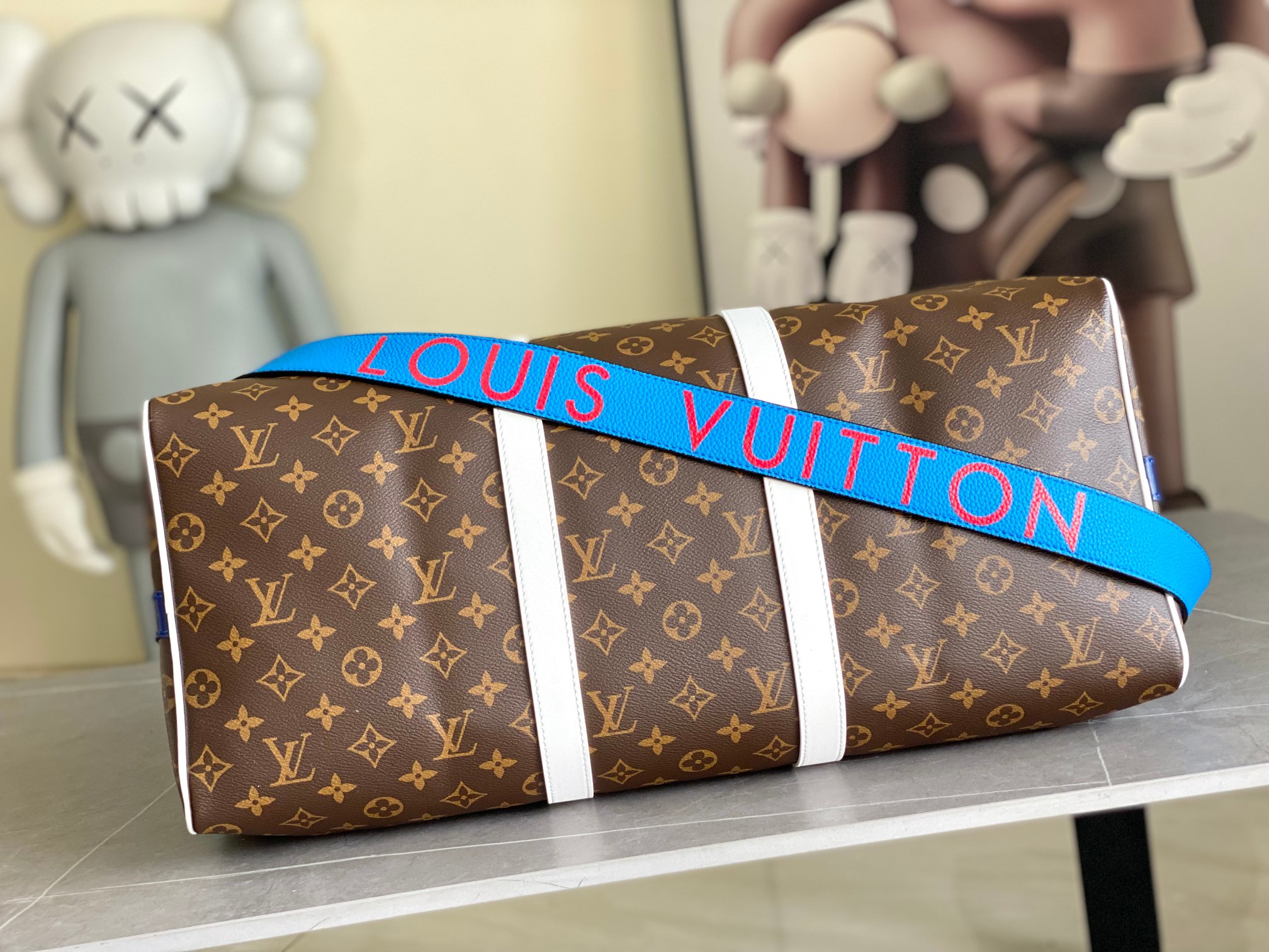 Keepall 50 Monogram Travel Bag with Shoulder Strap - Image 4
