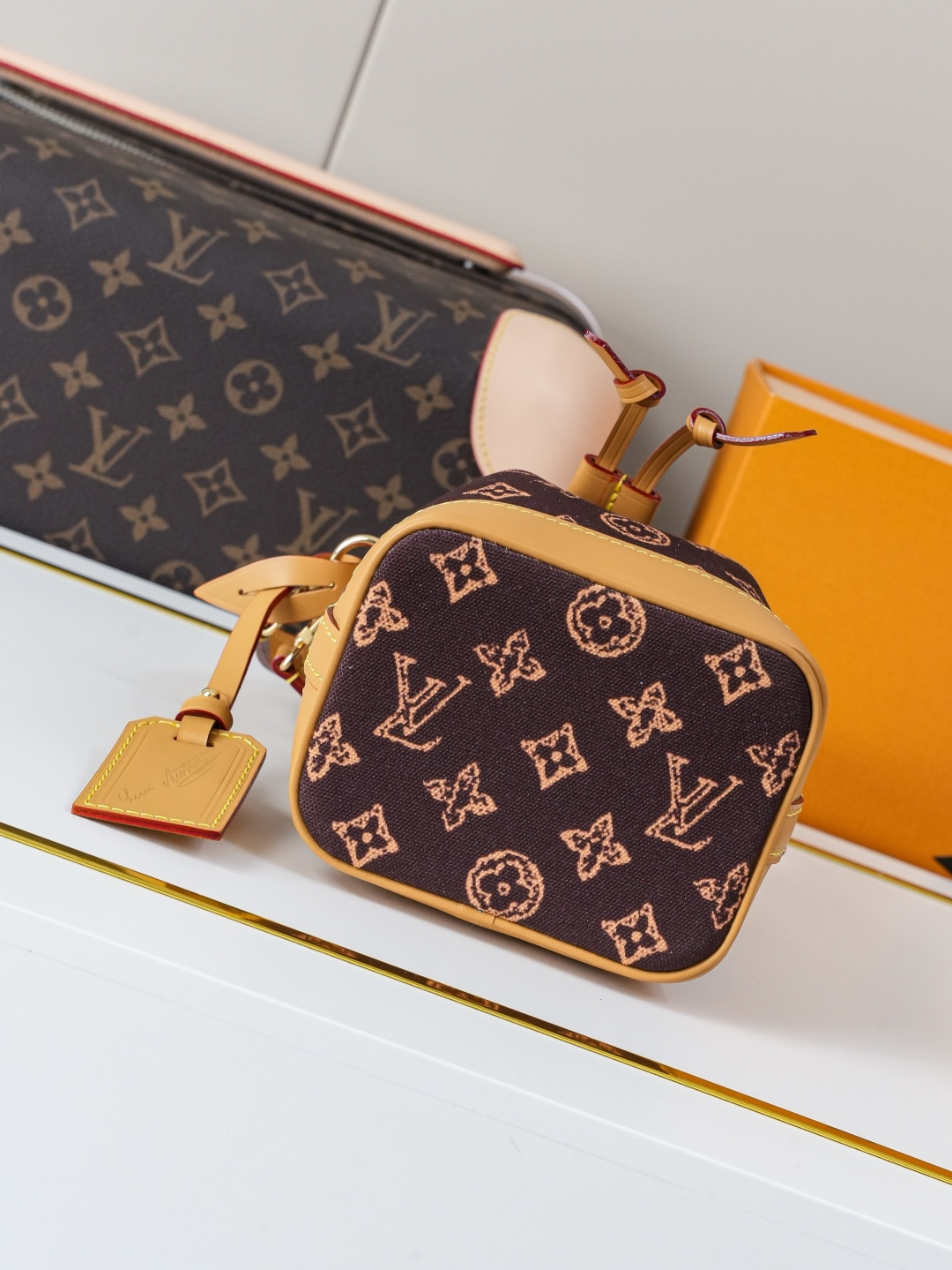 Louis Vuitton Nano Noé Monogram Canvas Handbag - Image 4