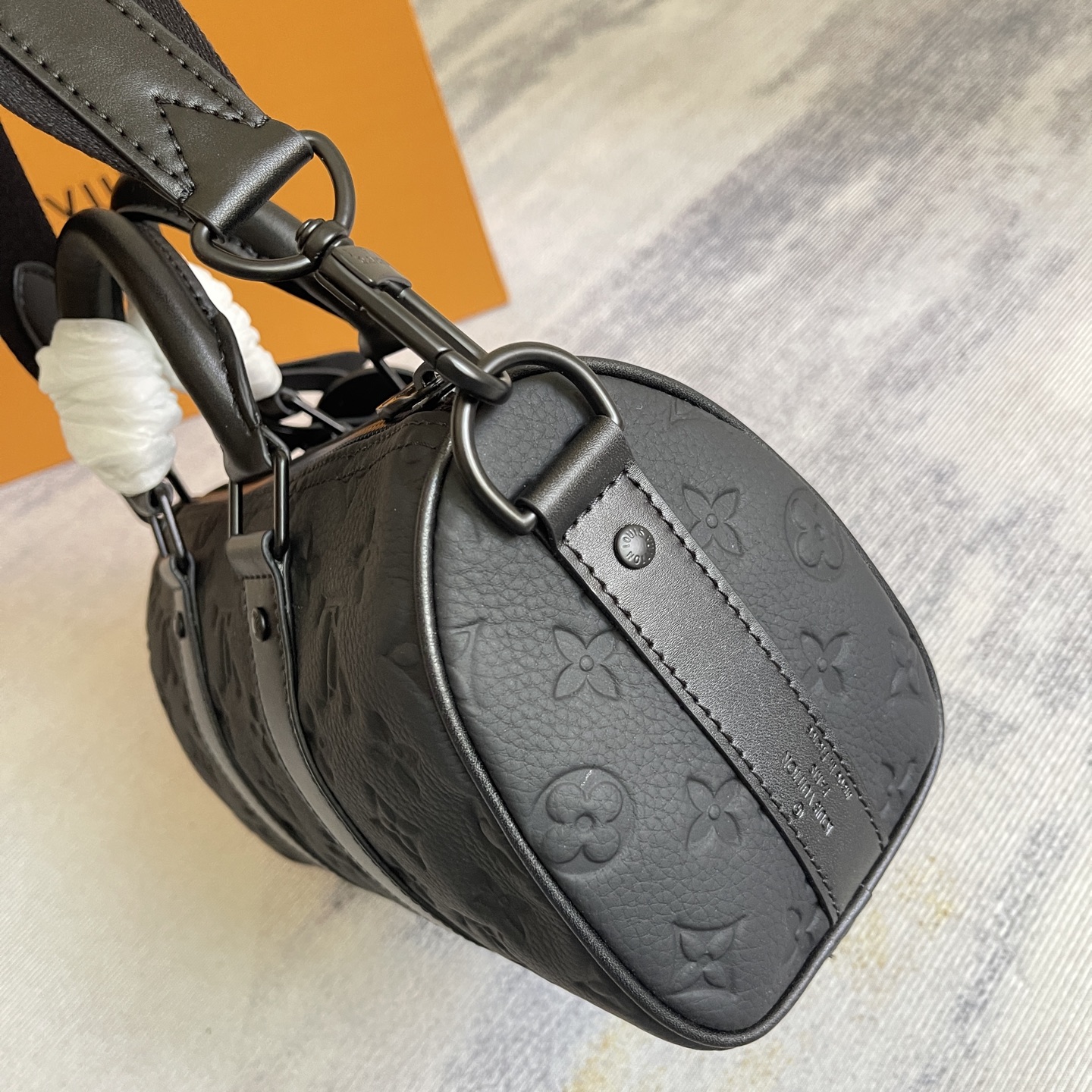 Mini Keepall Crossbody Bag in Taurillon Monogram Leather - Image 4