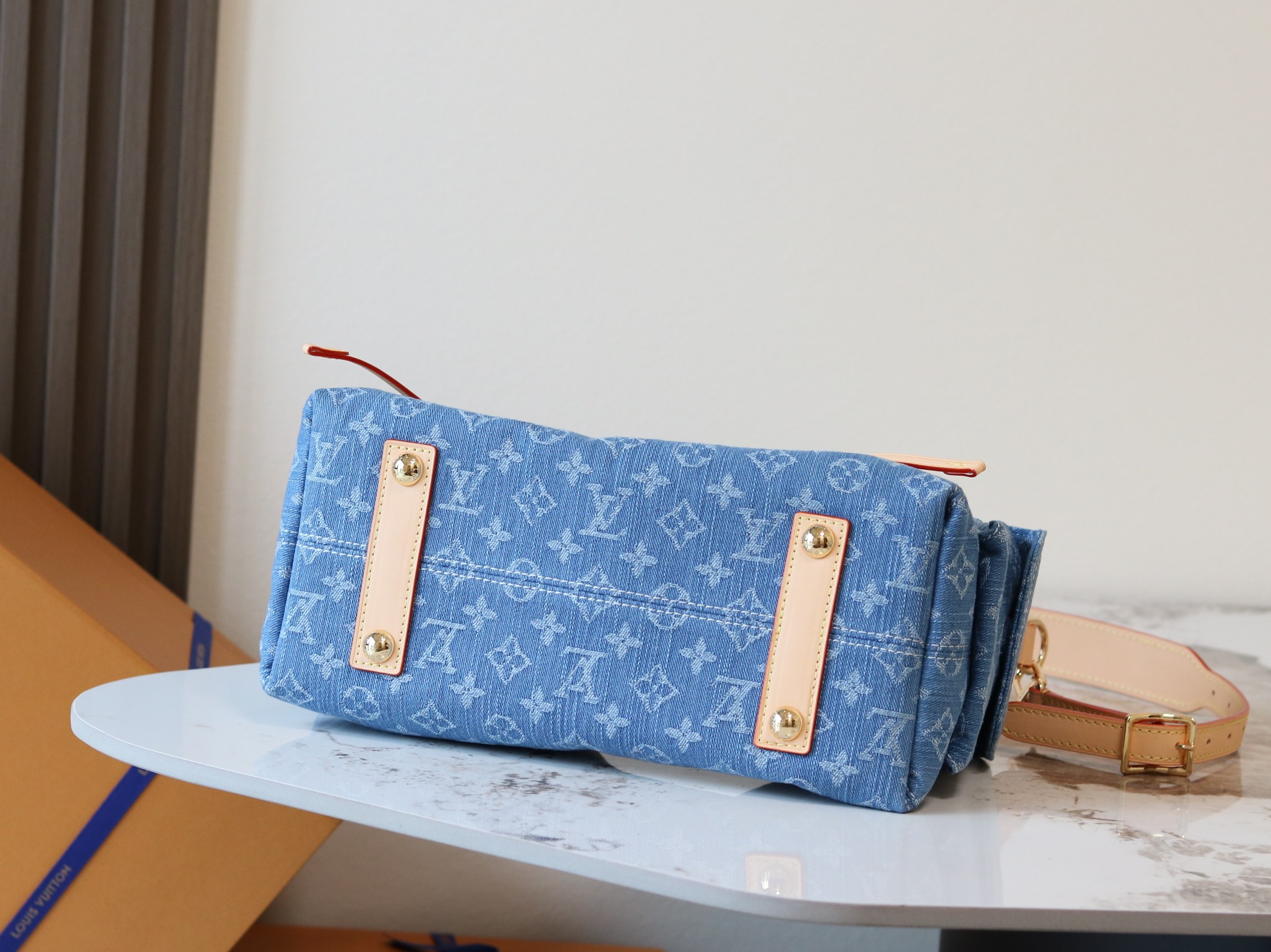 Carryall Cargo Small Denim Handbag - Image 4