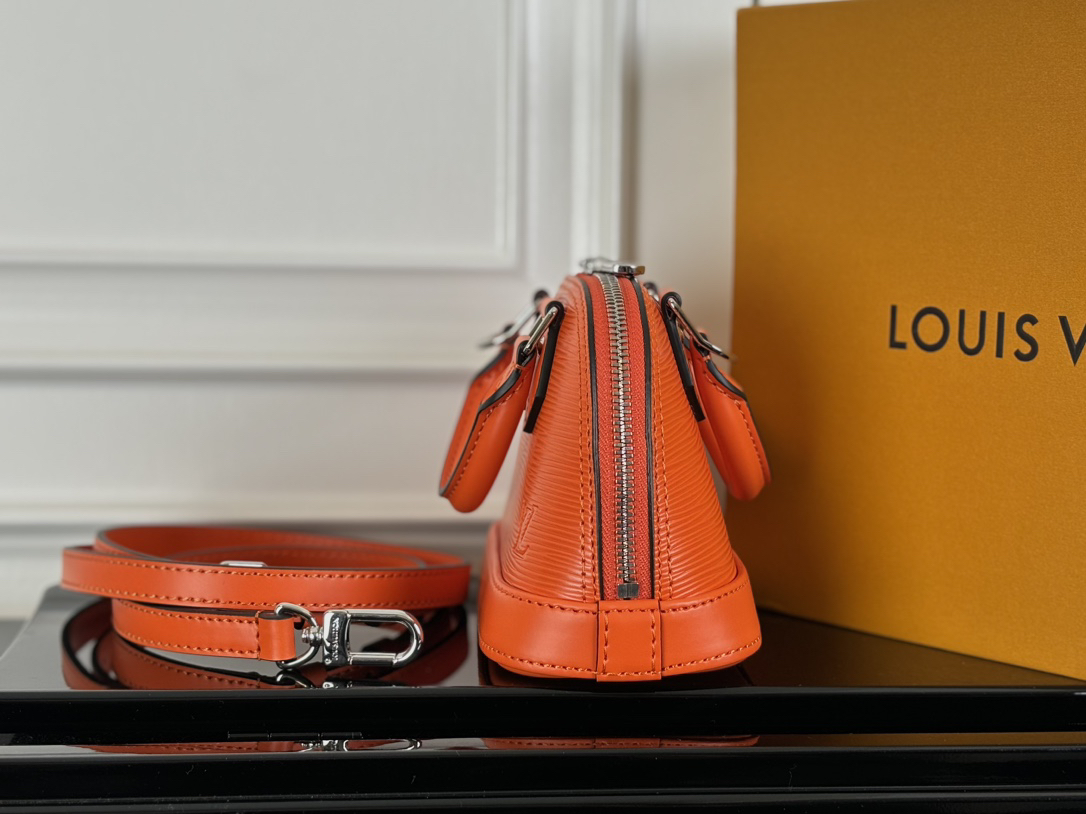 Louis Vuitton Nano Alma Bag in Orange Epi Leather - Image 4