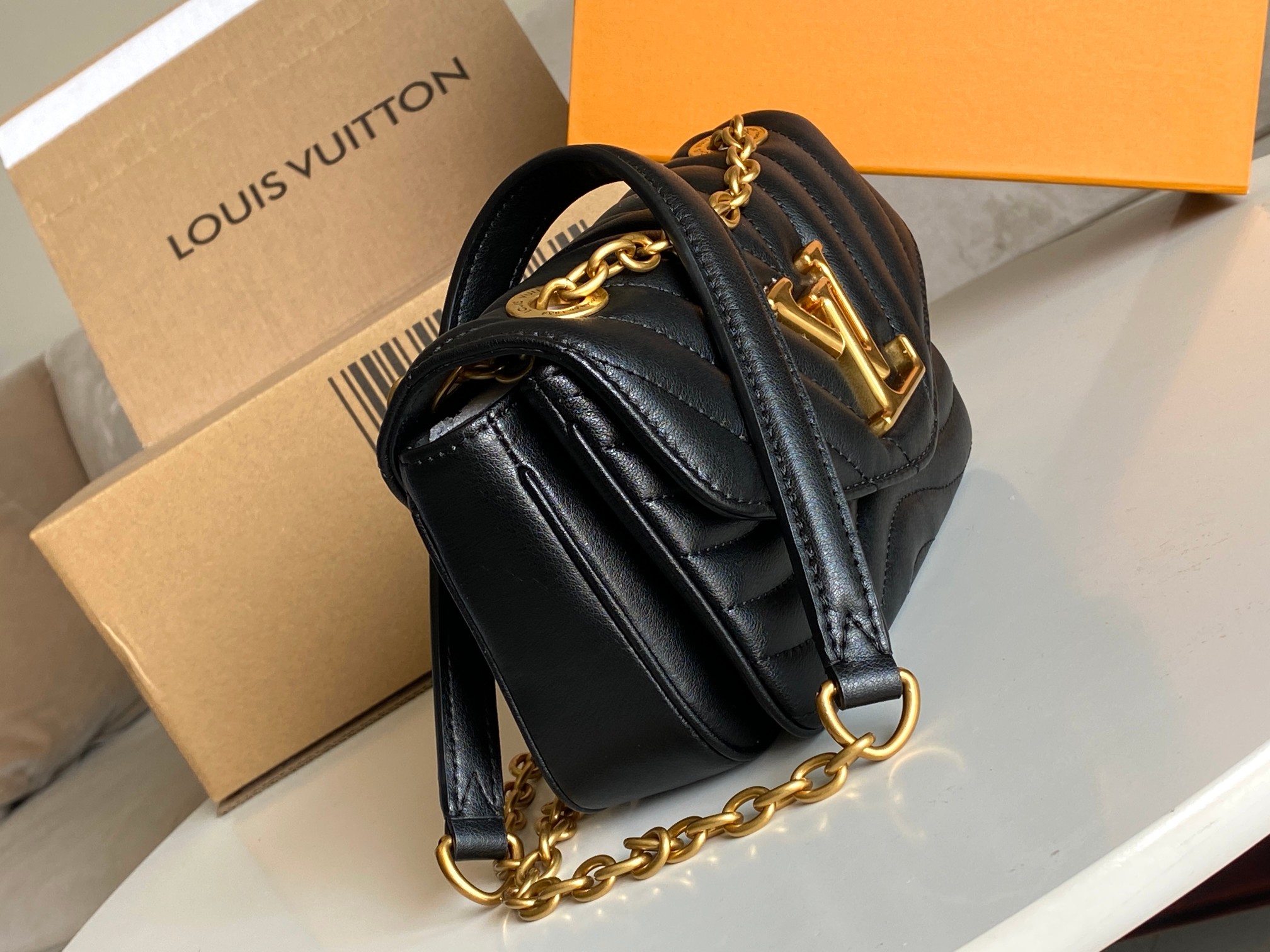 Louis Vuitton New Wave Small Chain Crossbody Bag - Image 4