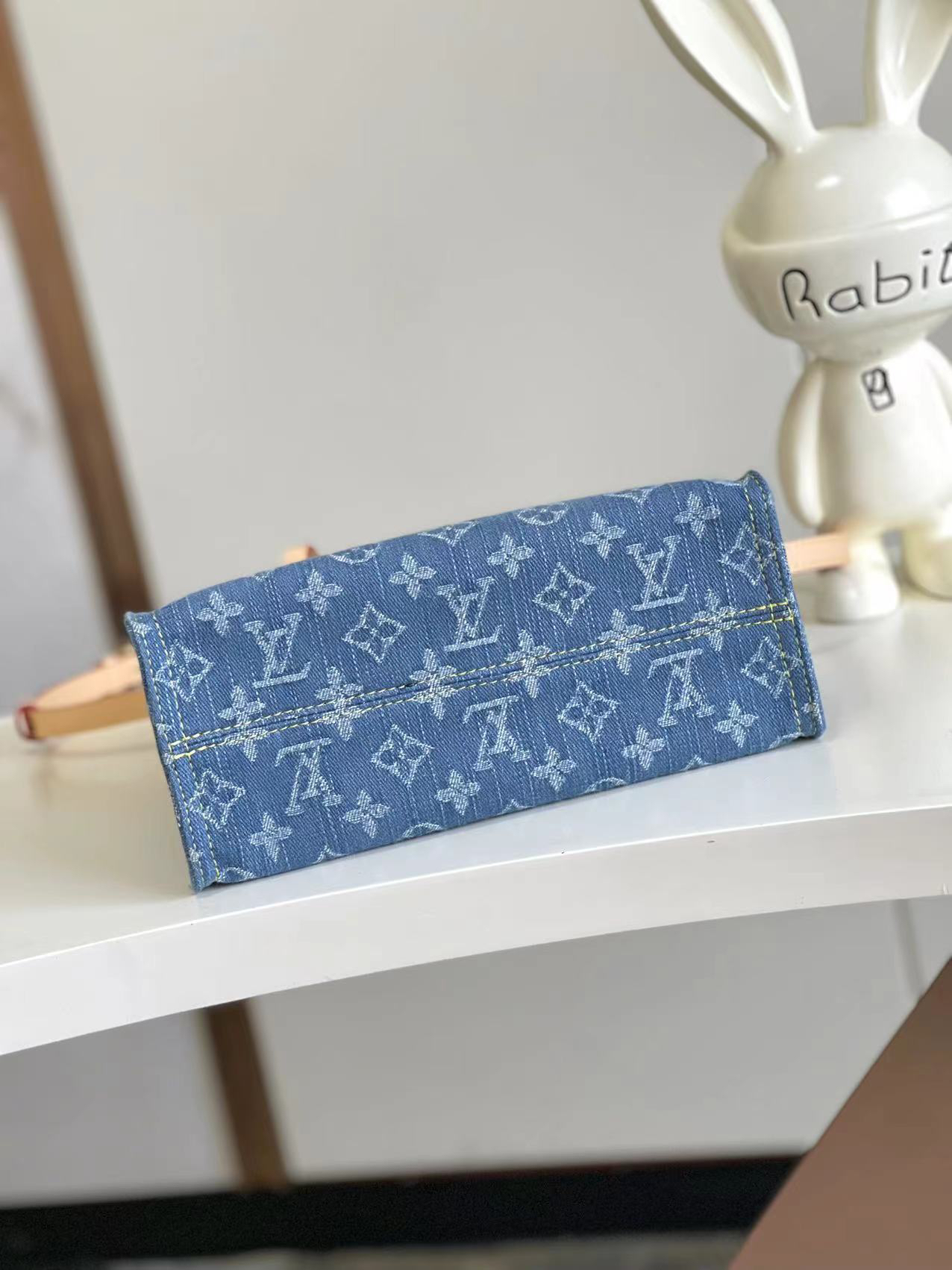 Louis Vuitton OnTheGo Mini Denim Crossbody Bag - Image 4