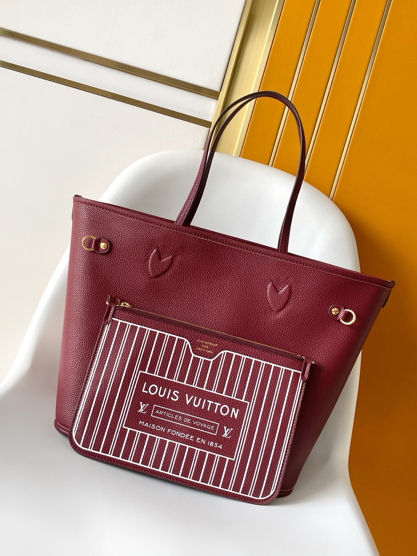 Louis Vuitton Neverfull Bandoulière Inside Out BB Reversible Tote Bag - Image 4