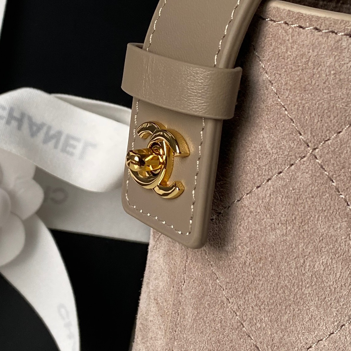 Chanel 26S Deer Leather Bucket Bag - Image 4