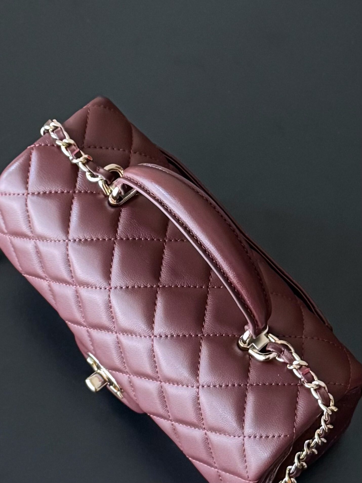 Chanel 21K Mini Classic Flap Top Handle Bag AS2431 - Image 4