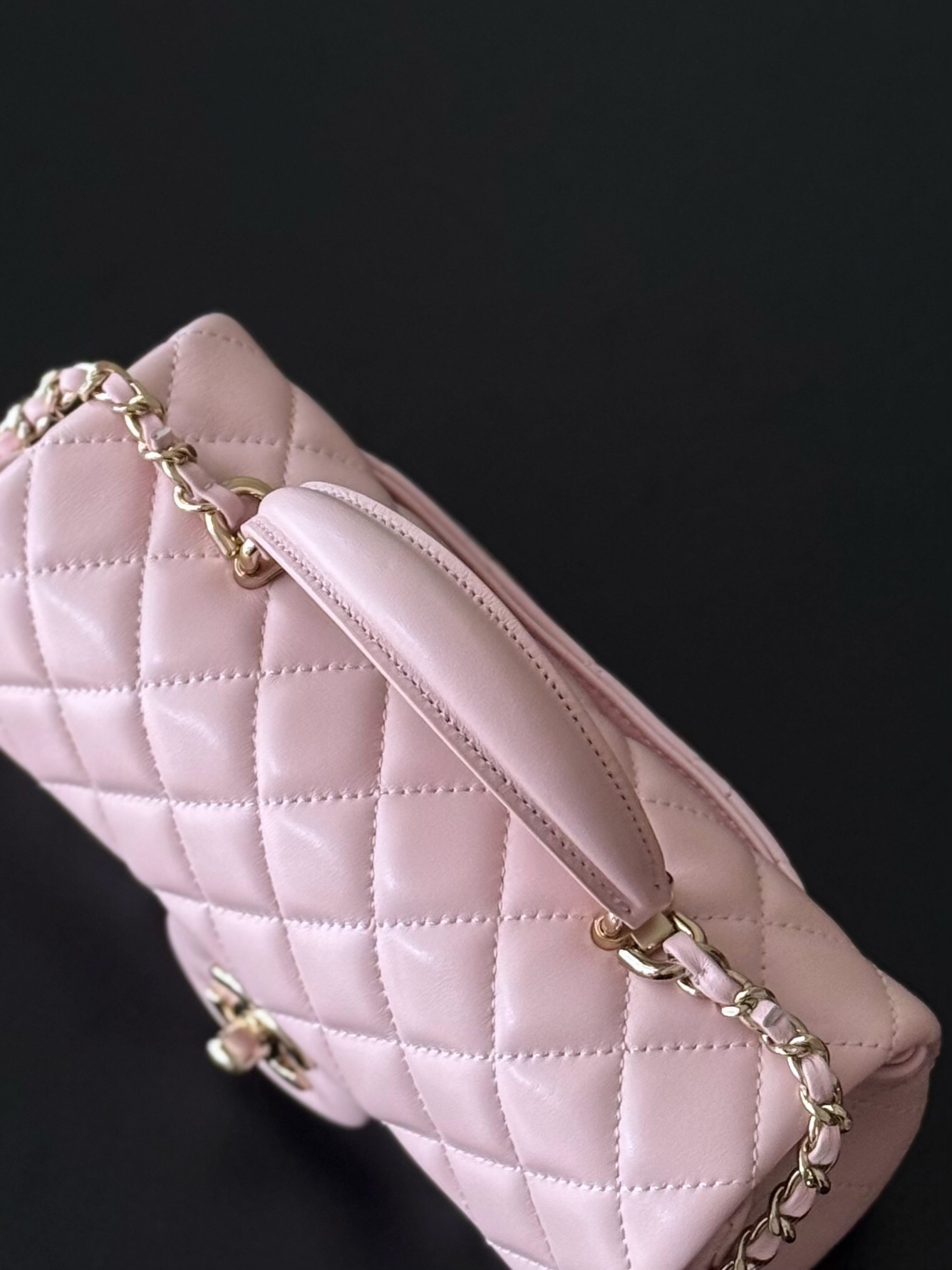 Chanel 21K Mini Classic Flap Top Handle Bag AS2431 - Image 4