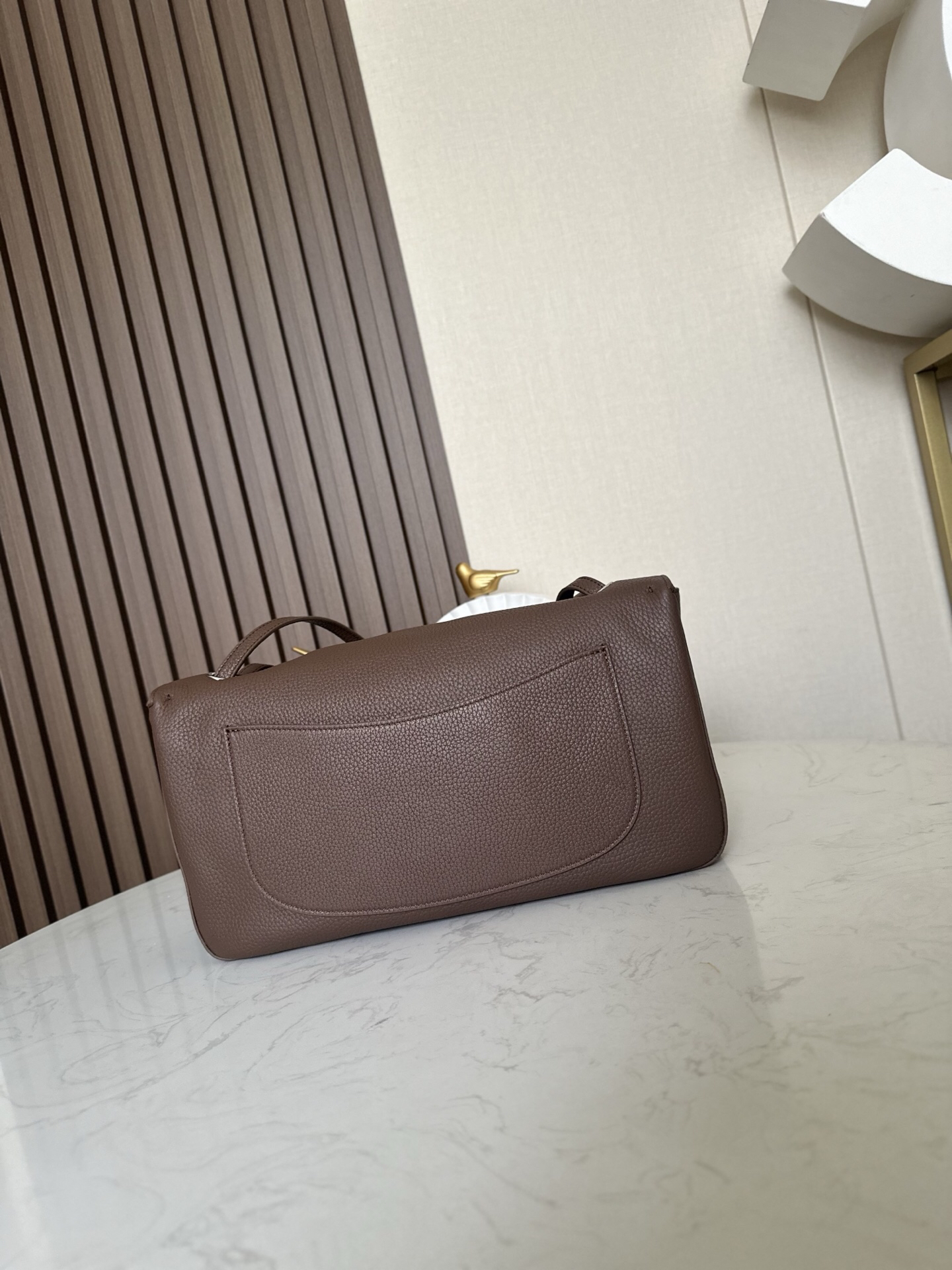 CHANEL Elephant Gray Silver-Tone Hardware Maxi Flap Bag - Image 4