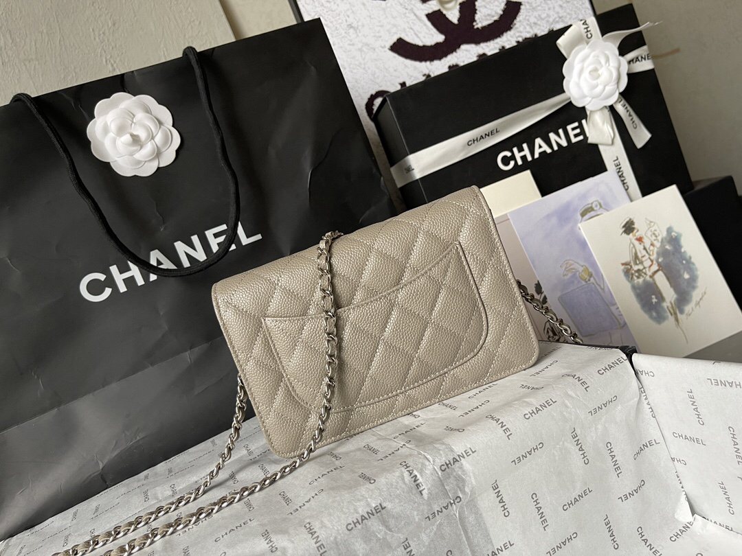 Chanel CF WOC Black Caviar Leather Chain Bag - Image 4