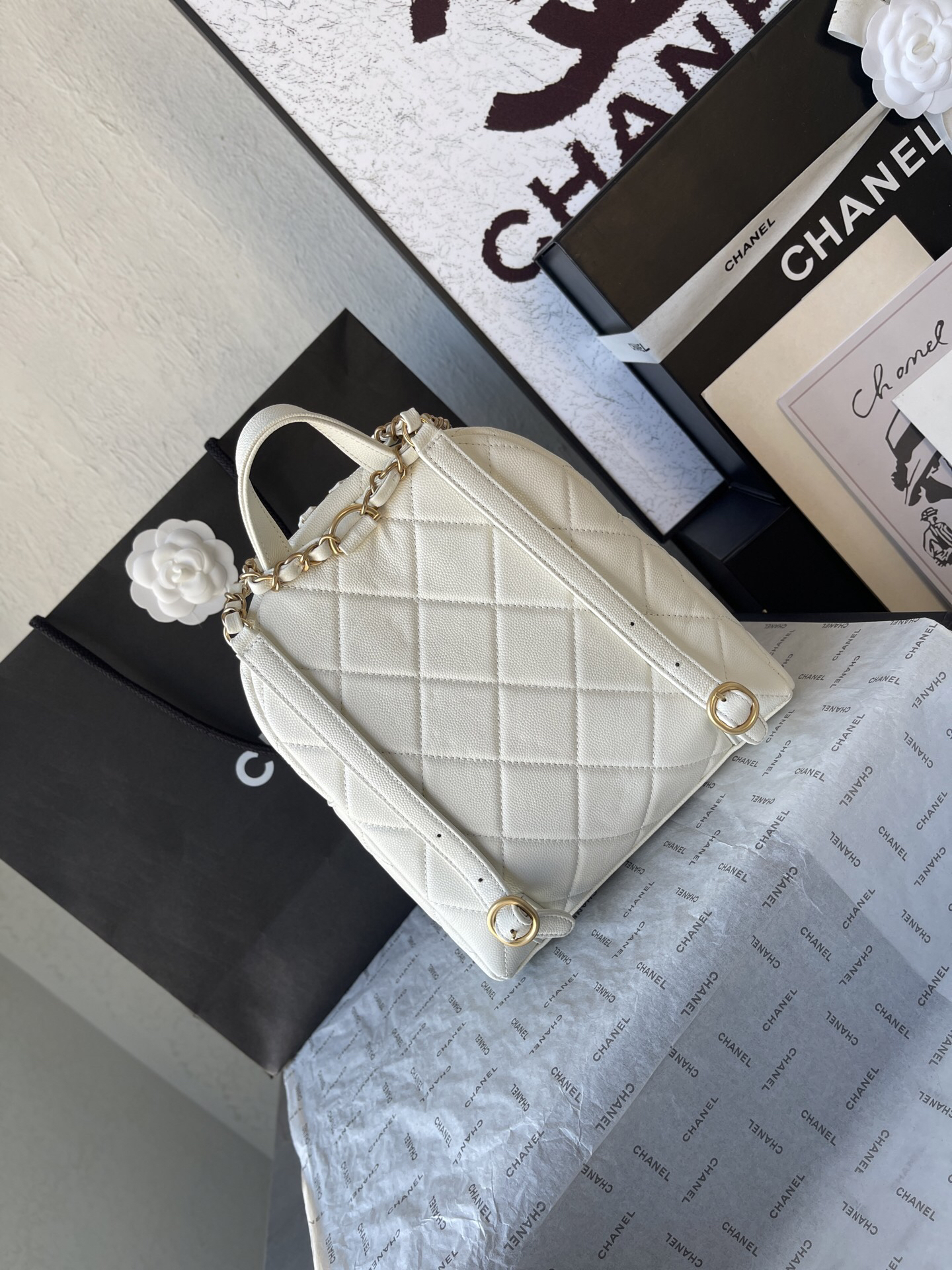 Chanel Small Double Shoulder Bag - Image 4