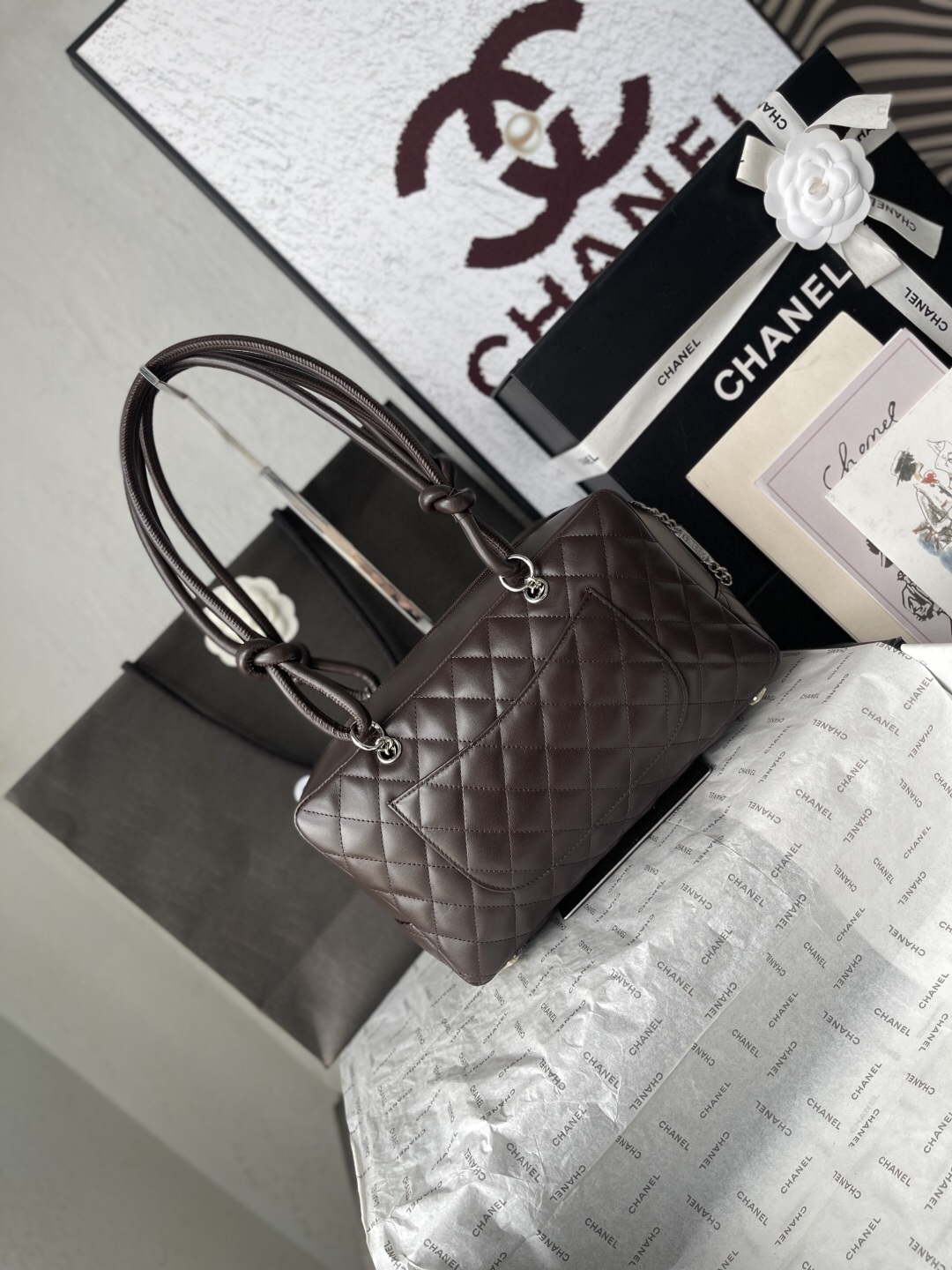 Chanel Black and White Bear Bowling Pillow Bag - Image 4