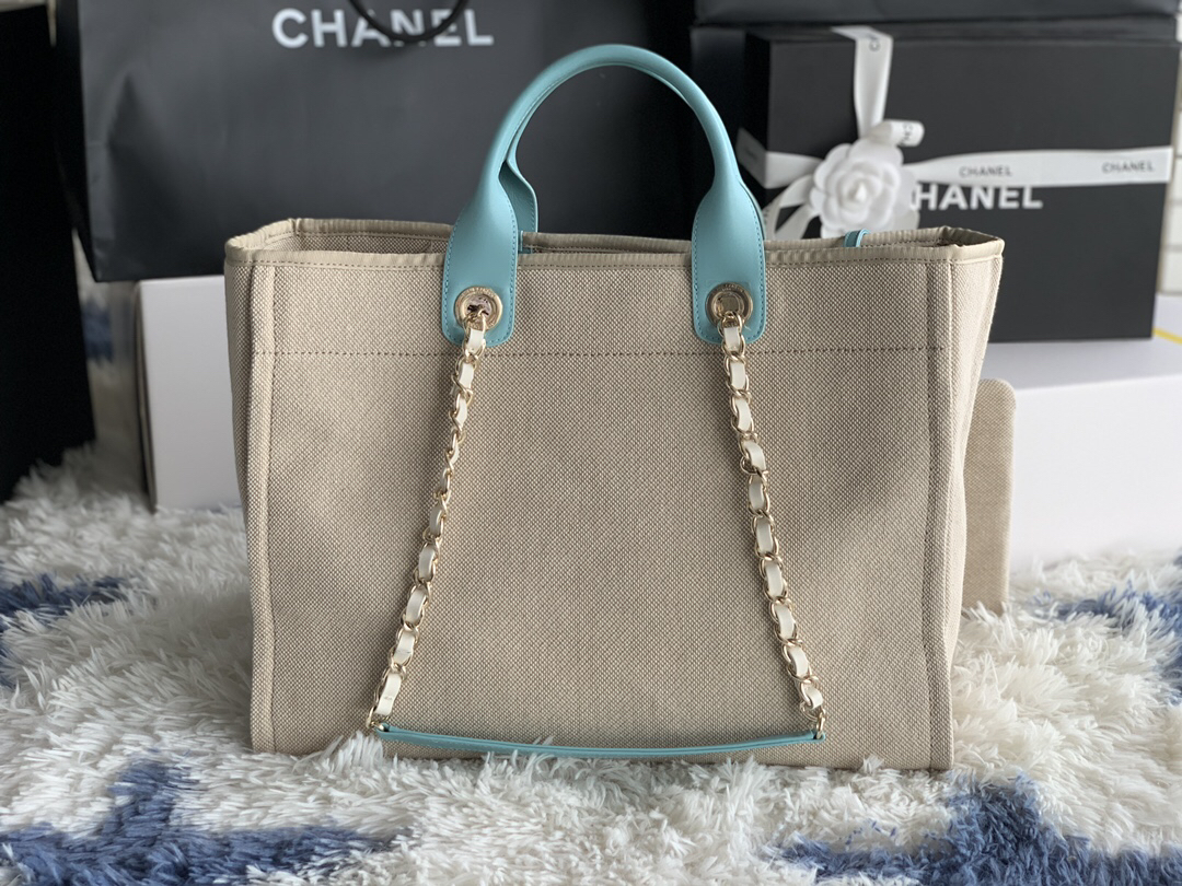 Chanel AS66941 Denim Canvas Shopping Tote - Image 4