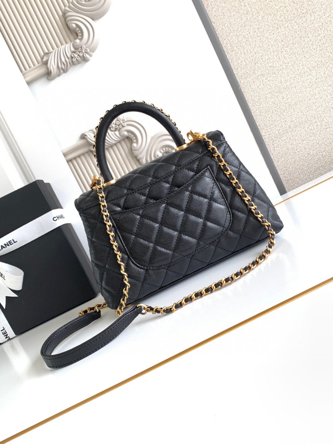 Chanel Coco Handle Classic Top-Handle Handbag - Image 4