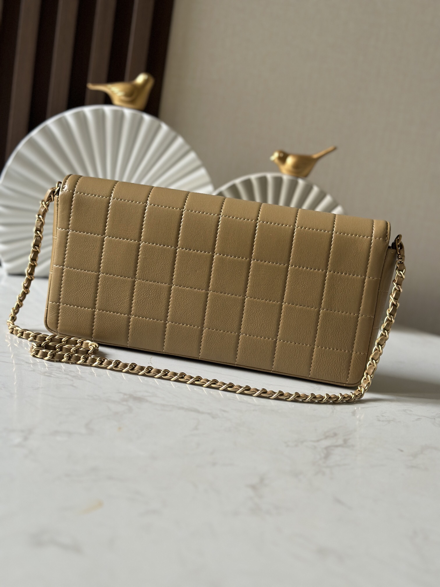 Vintage Quilted Lambskin Underarm Bag - Image 4