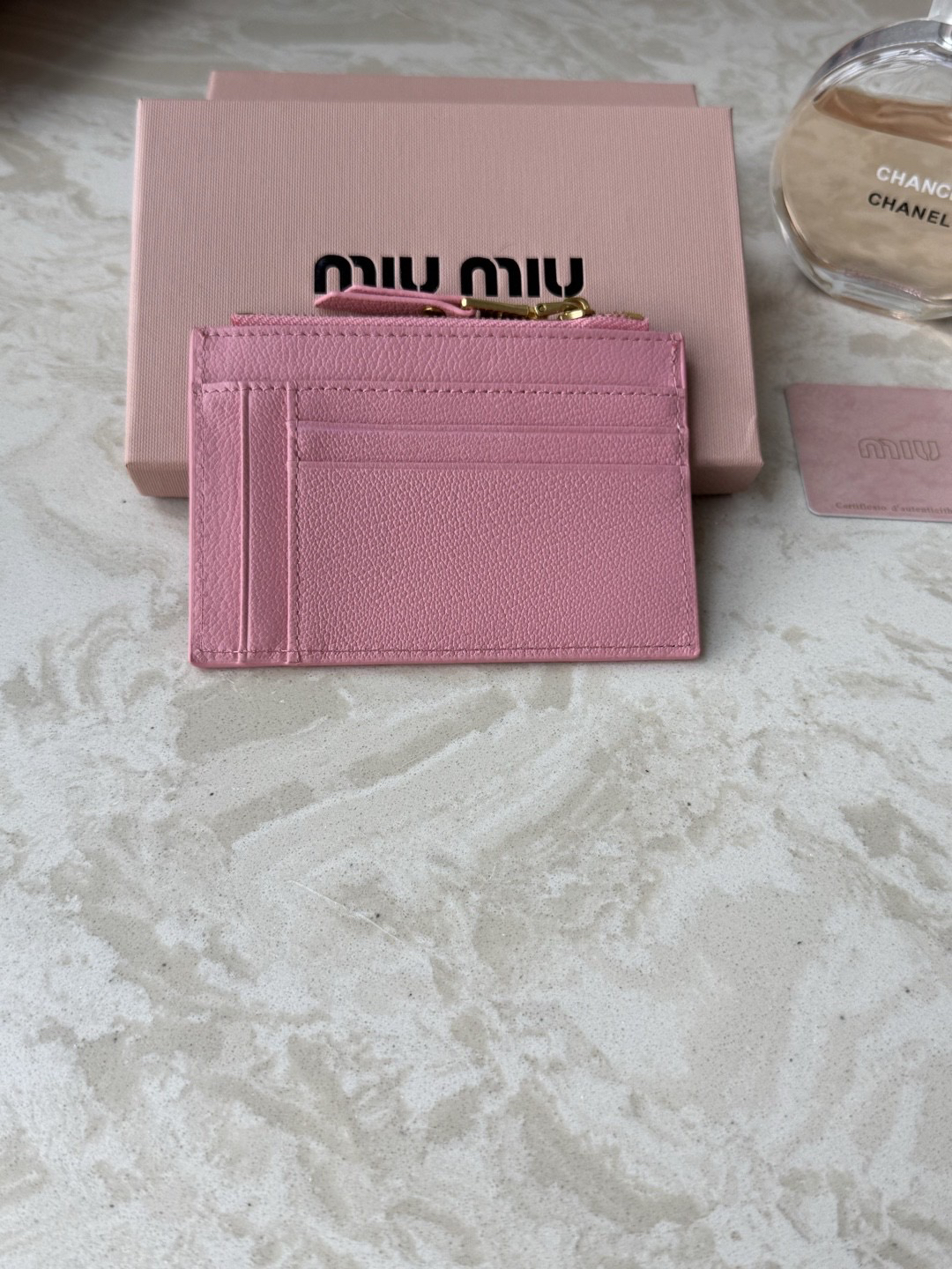Miu Miu Leather Slim Card Holder - Image 4
