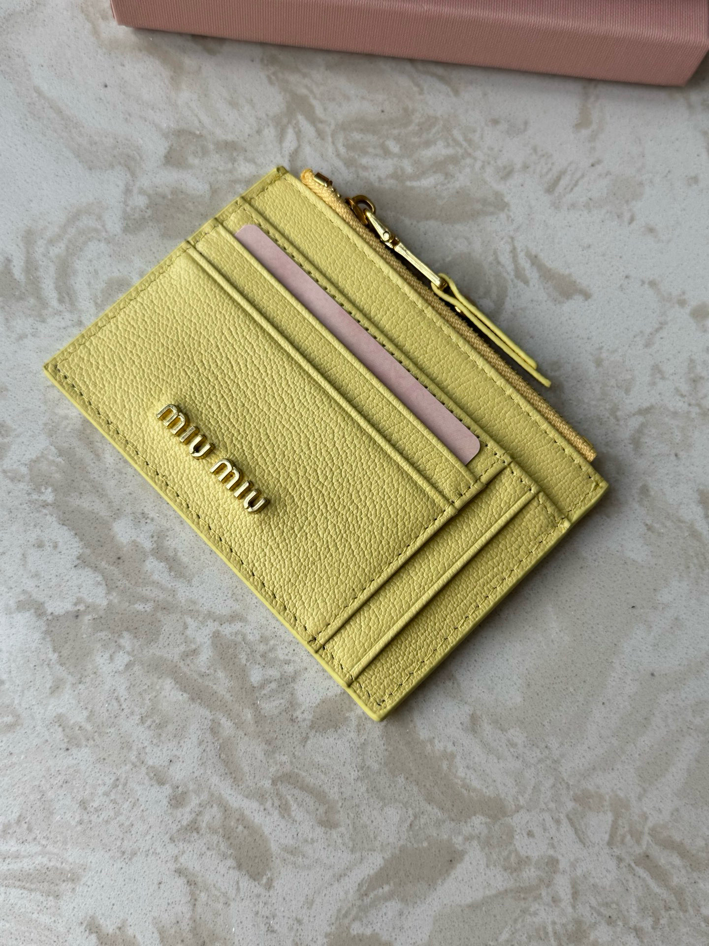 Miu Miu Leather Card Holder - Image 4