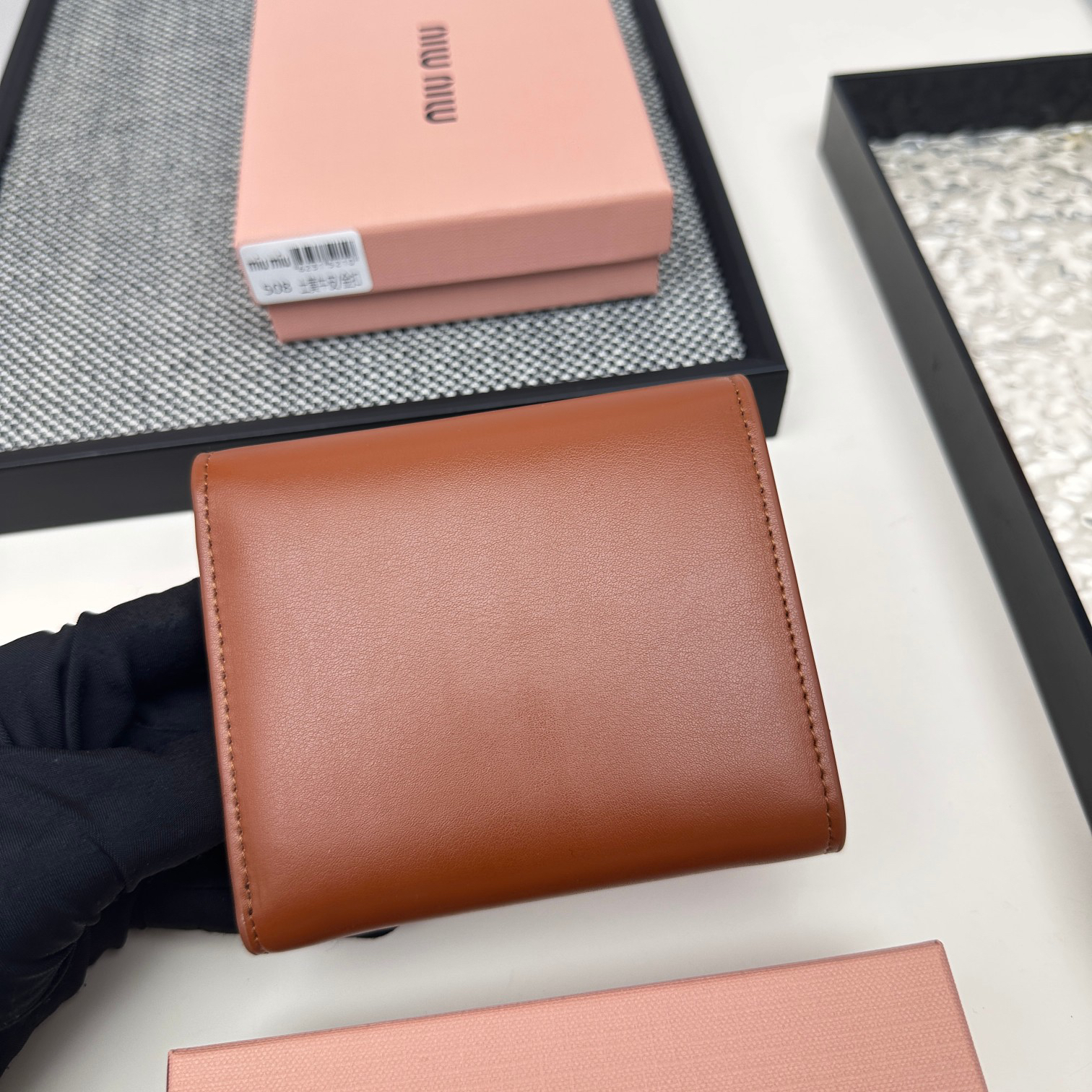 Miu Miu Leather Coin Purse and Card Holder - Image 4
