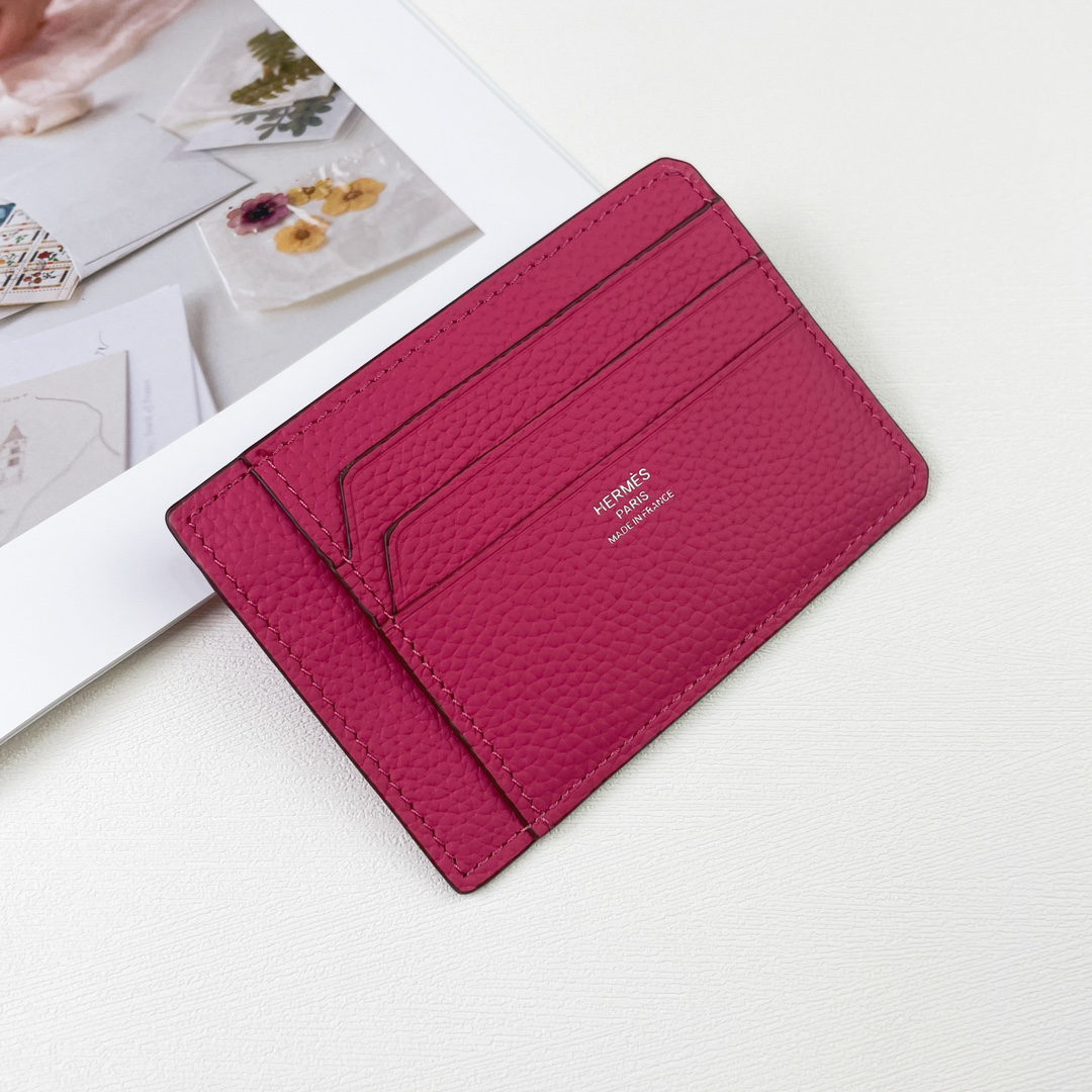 Hermes City 8CC Card Holder in Togo Calf Leather - Image 4
