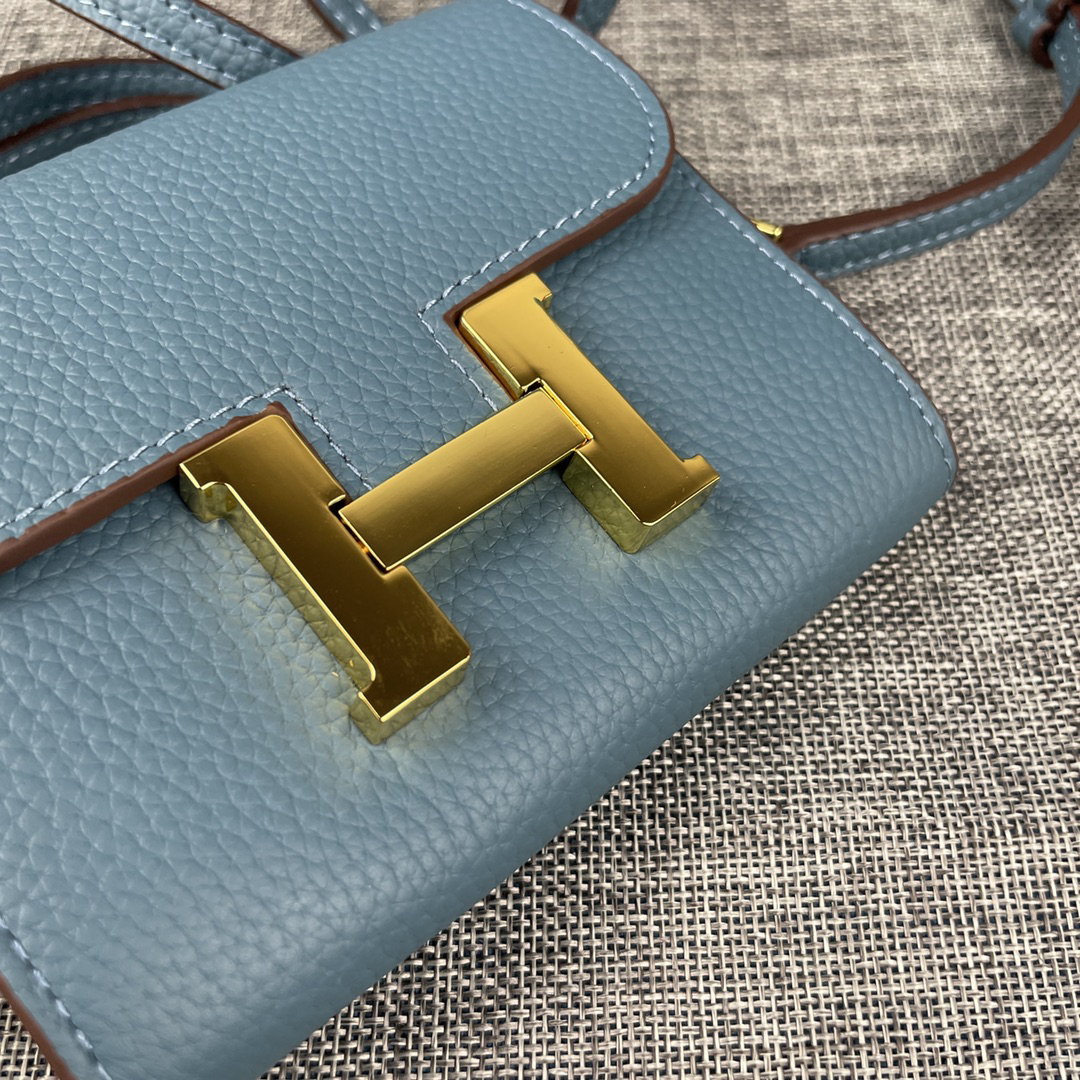 Hermes Constance 537-2 Mini Leather Chain Bag - Image 4
