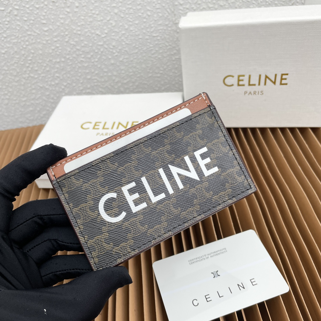 Celine Printed Logo Card Holder - Image 4