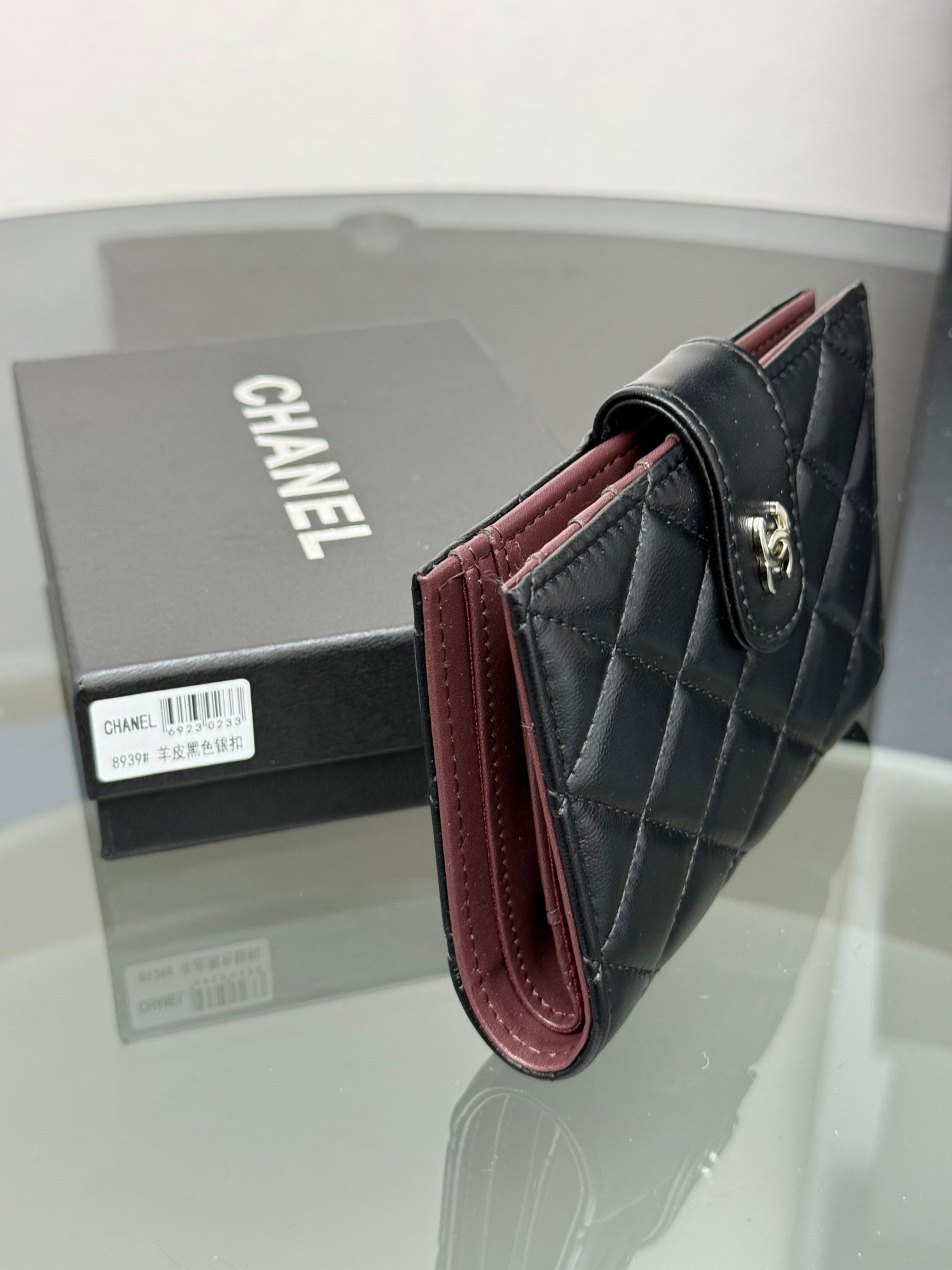 Chanel Caviar Leather Multifunction Passport Wallet - Image 4