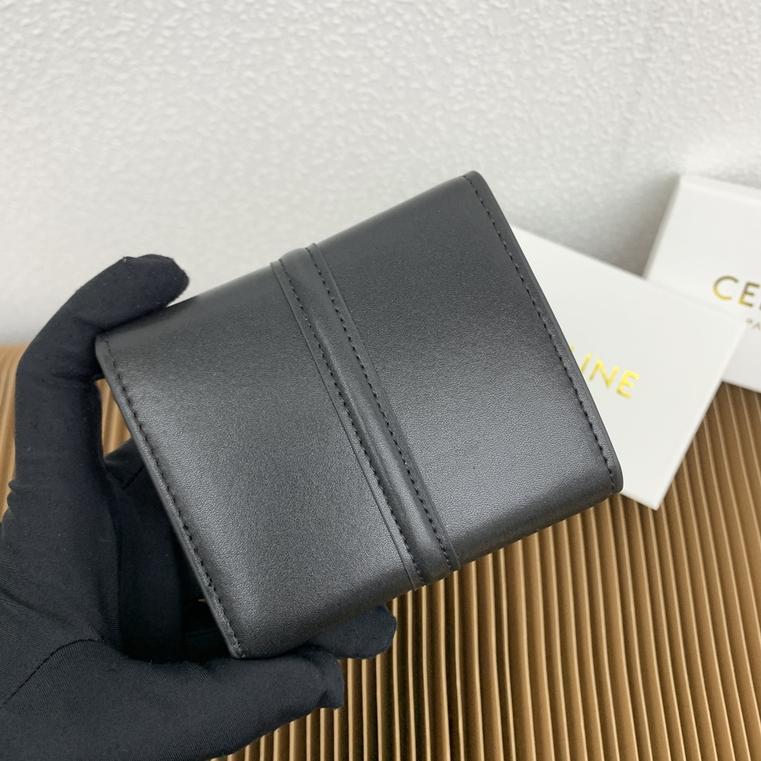 Celine Triomphe 16 Small Leather Trifold Wallet - Image 4
