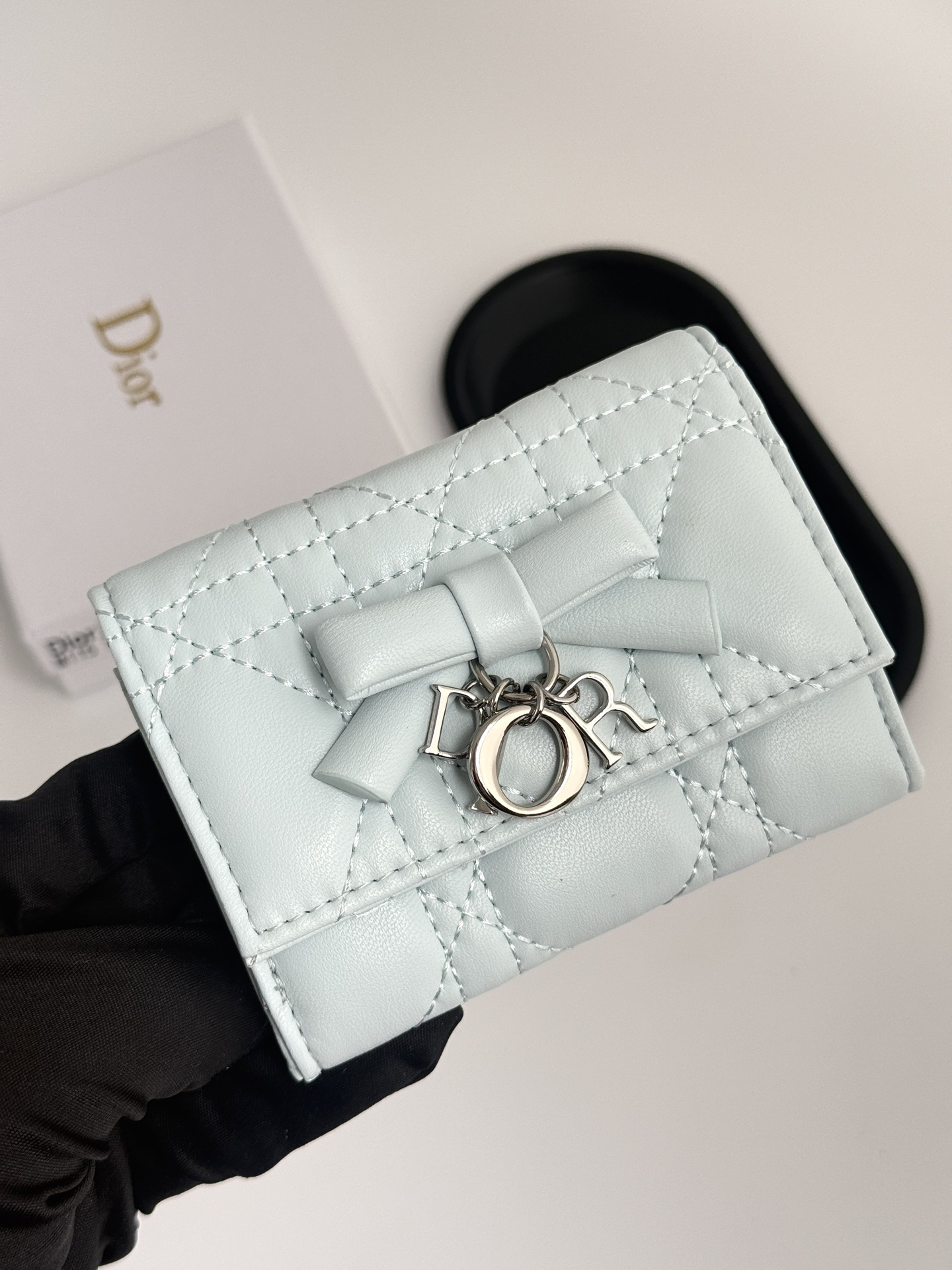 Dior Mini Lady Dior Wallet - Image 4