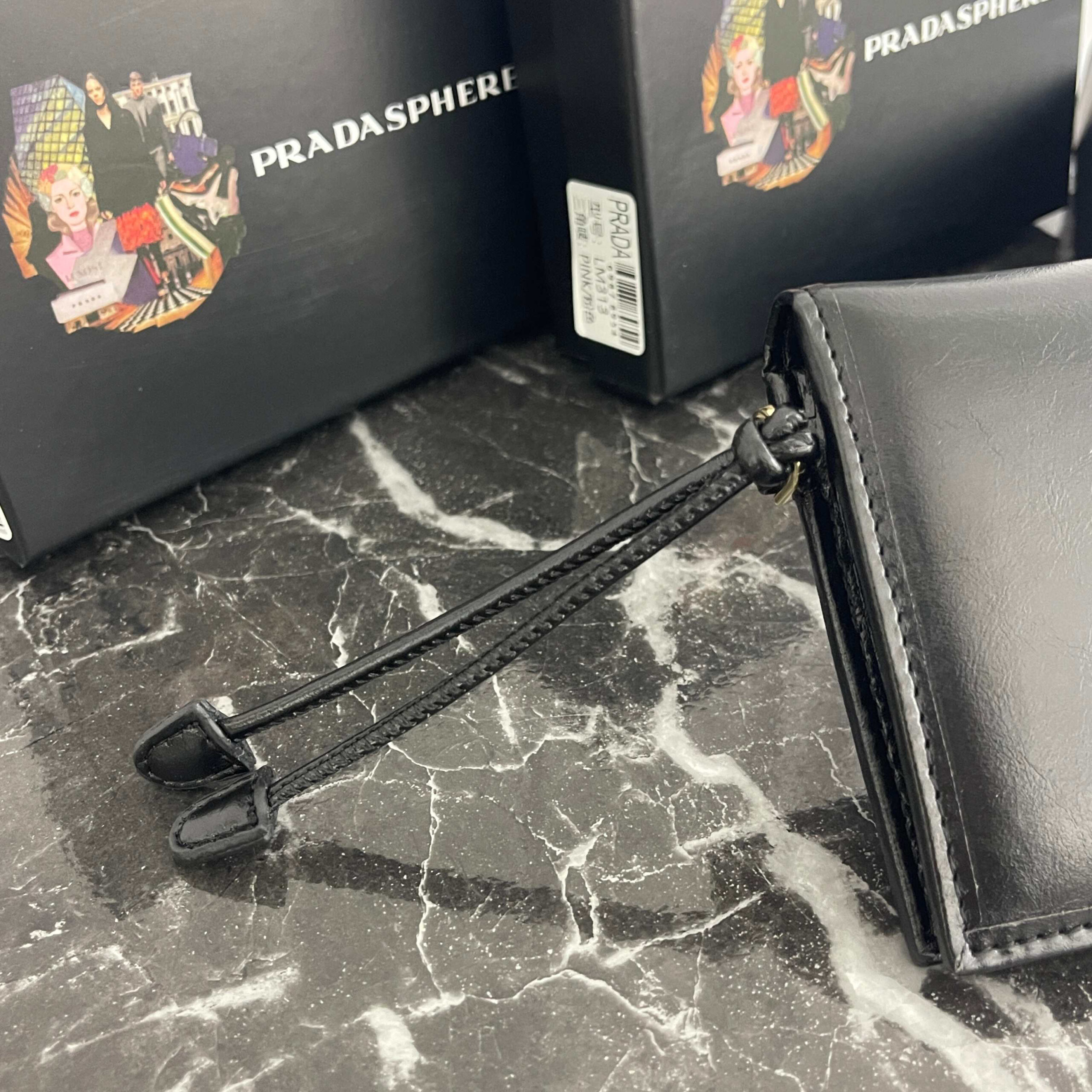 Prada Small Leather Wallet with Enamel Triangle Logo - Image 4
