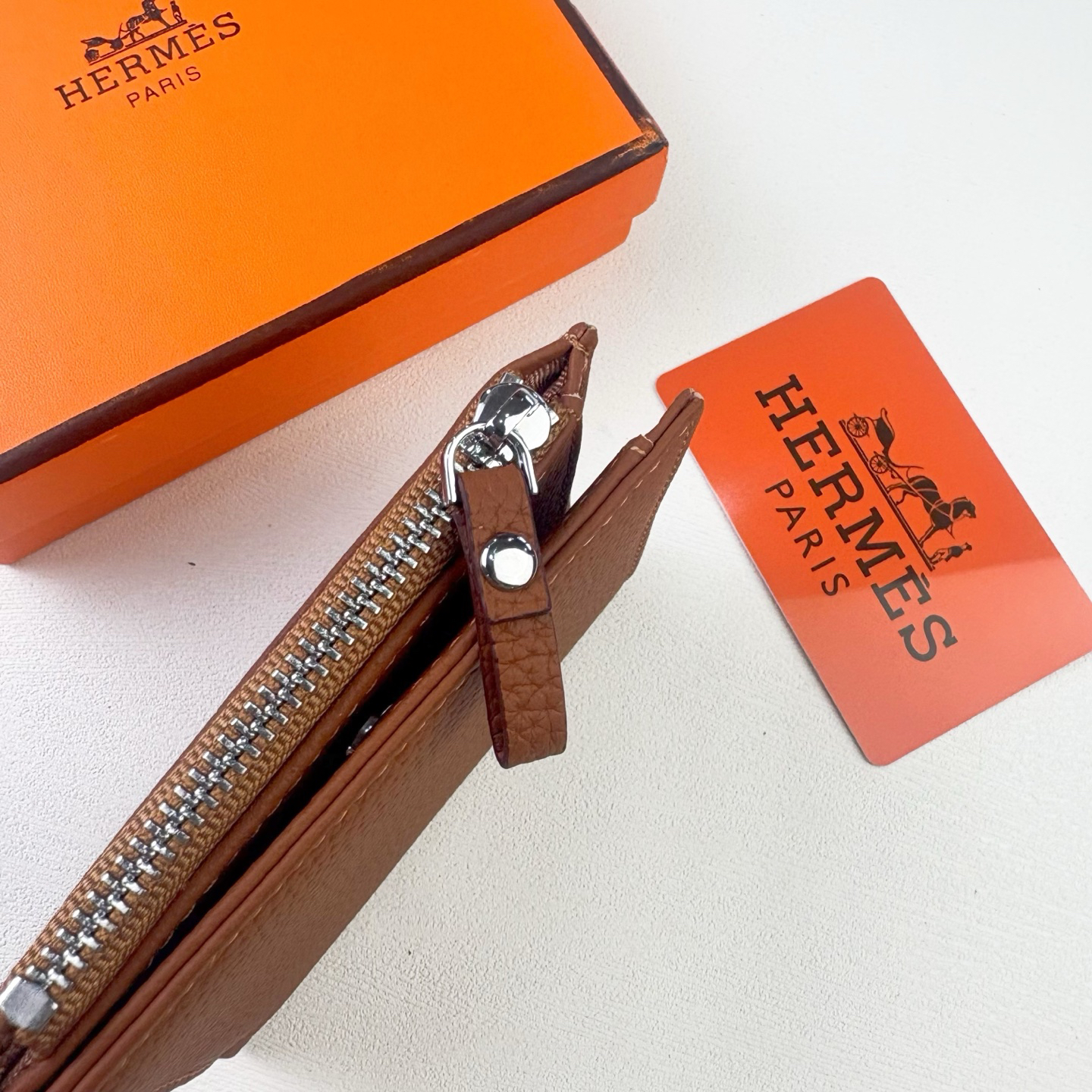 Hermes Silk'in Togo Leather Wallet - Image 4
