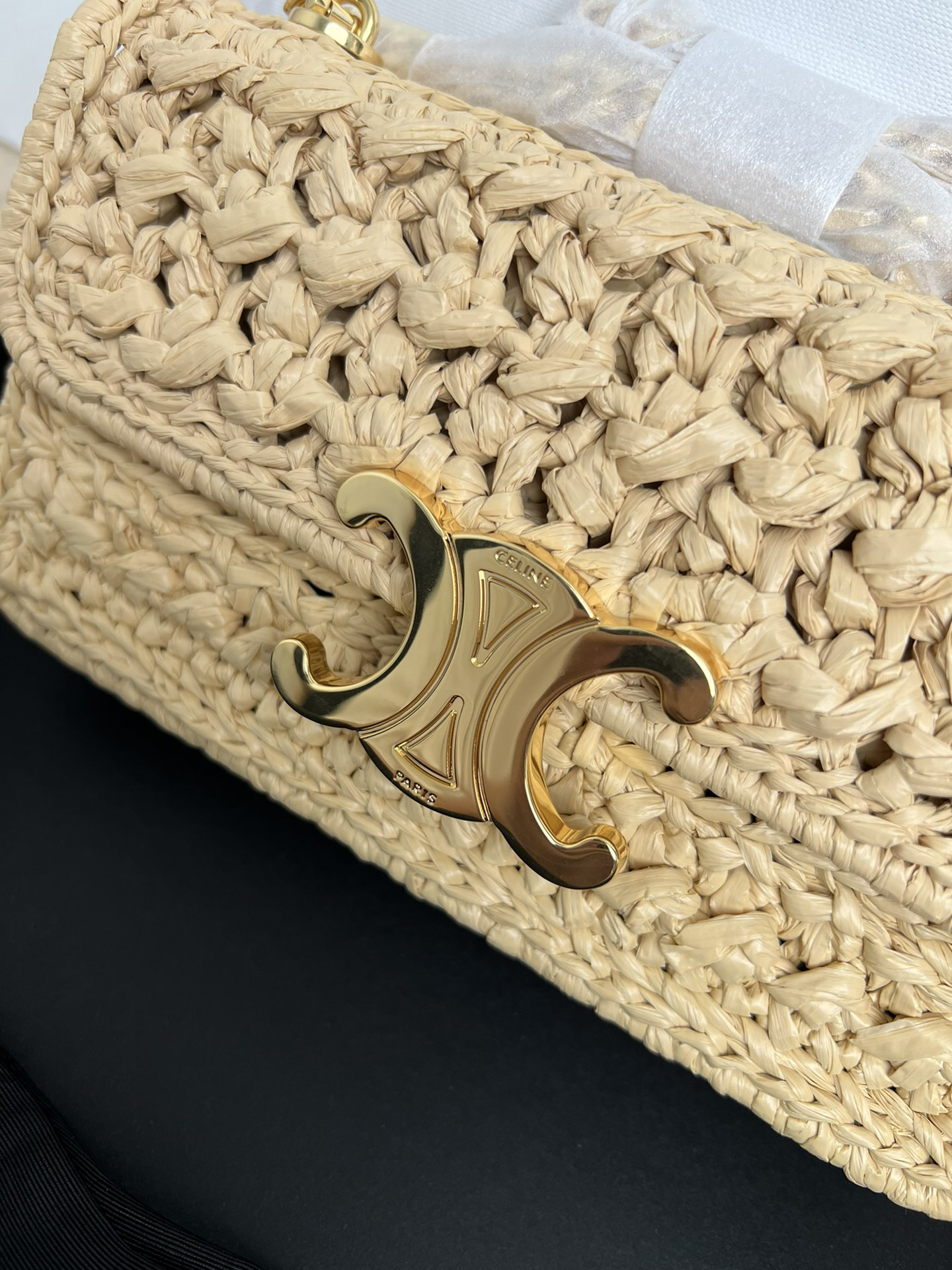 Celine TRIOMPHE Summer Limited-Edition Woven Chain Shoulder Bag - Image 4