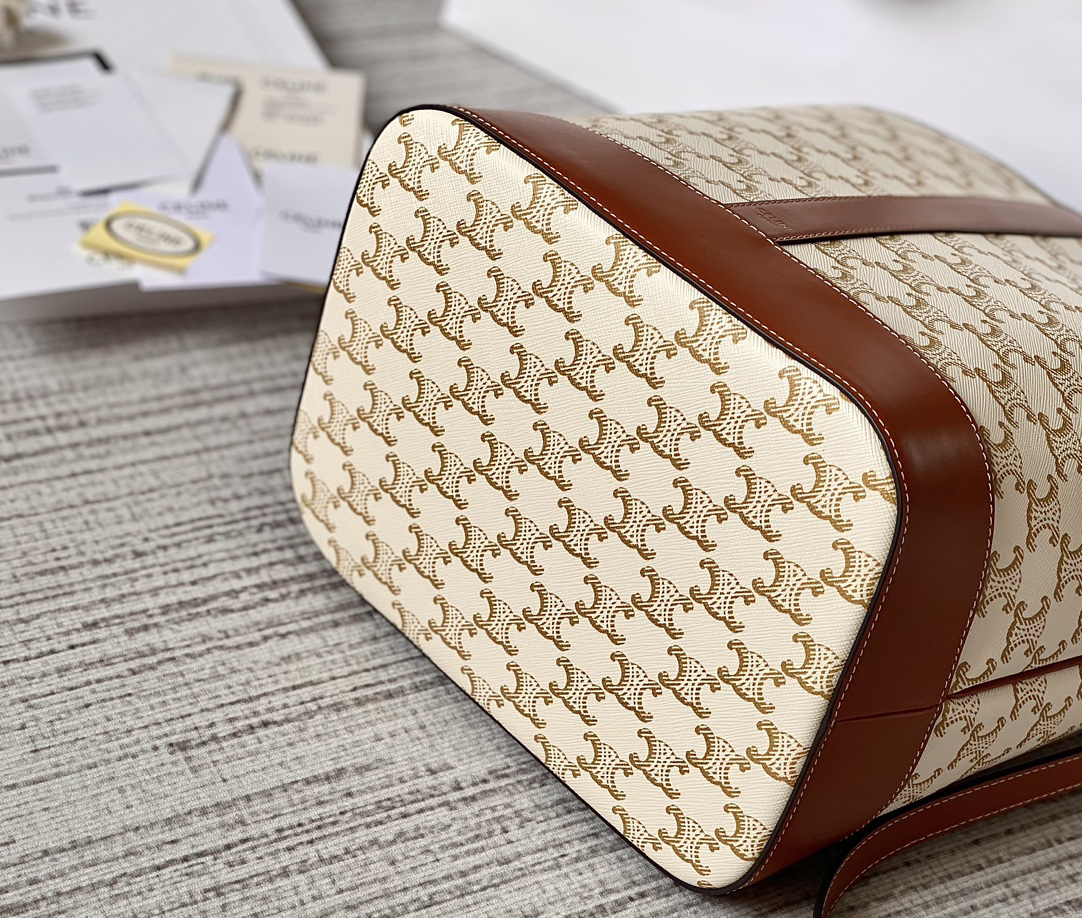 Celine Vintage Monogram Bucket Bag - Image 4