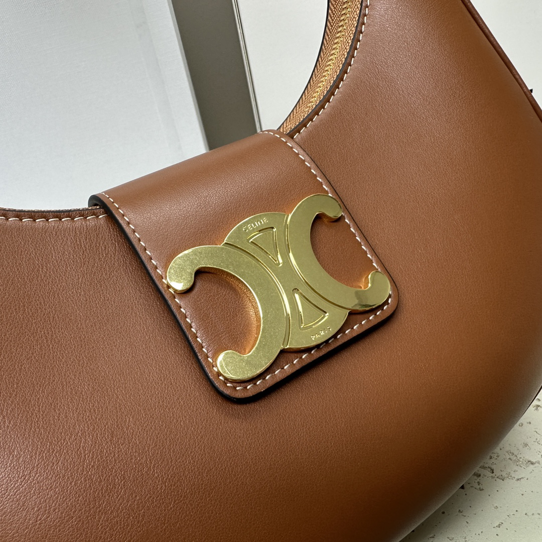 TRIOME AVA Logo-Print Calf Leather Shoulder Bag - Image 4