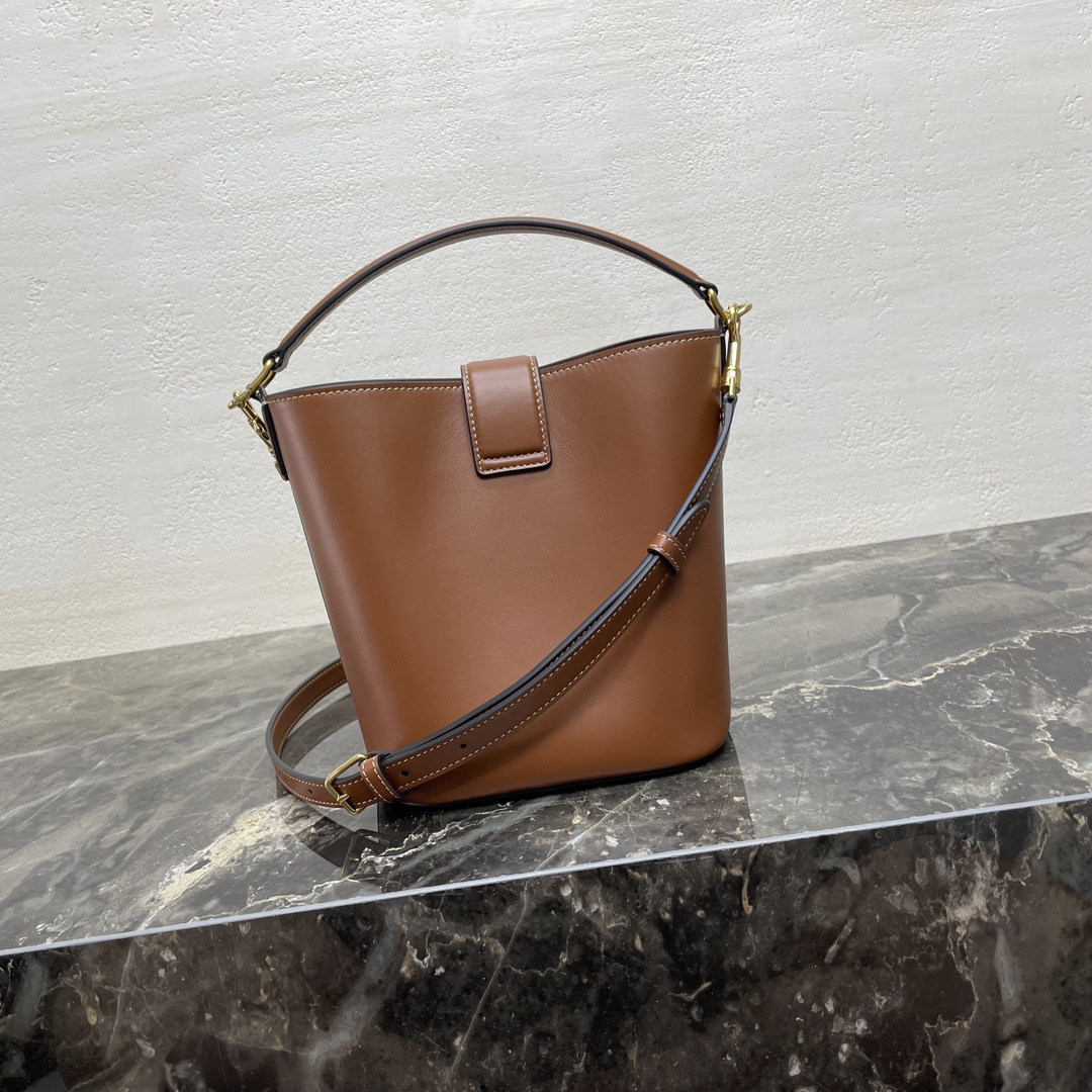 Celine Louise Small Smooth Calfskin Leather Shoulder Bag - Image 4