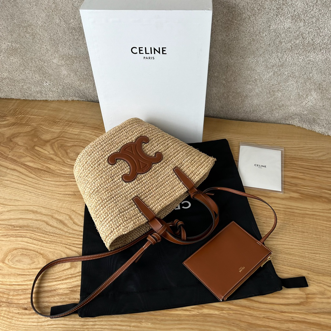 TEEN Plant-Based Material and Cowhide Leather Soft Classic Woven Tote Bag - Image 4