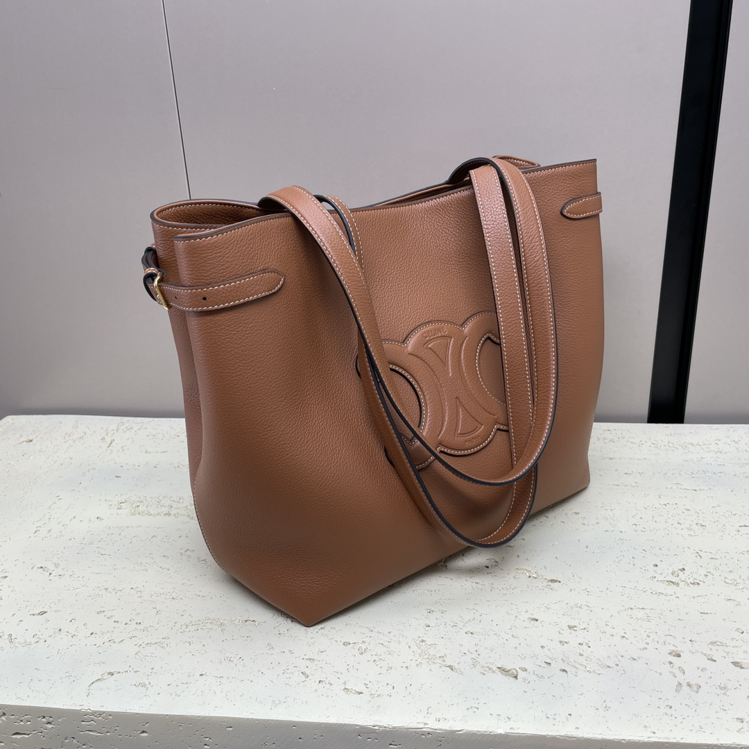 Cabas Anaïs Grainy Leather Handbag - Image 4