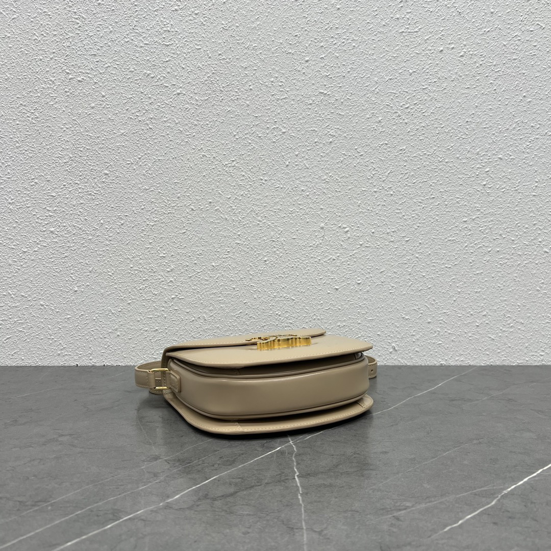 CE Saddle Crossbody Bag in Milk Tea - Image 4
