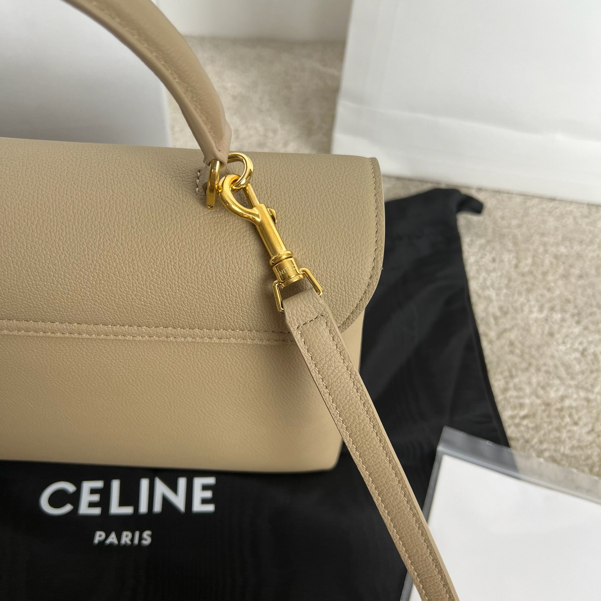 Celine Nino Medium Soft Leather Handbag - Image 4