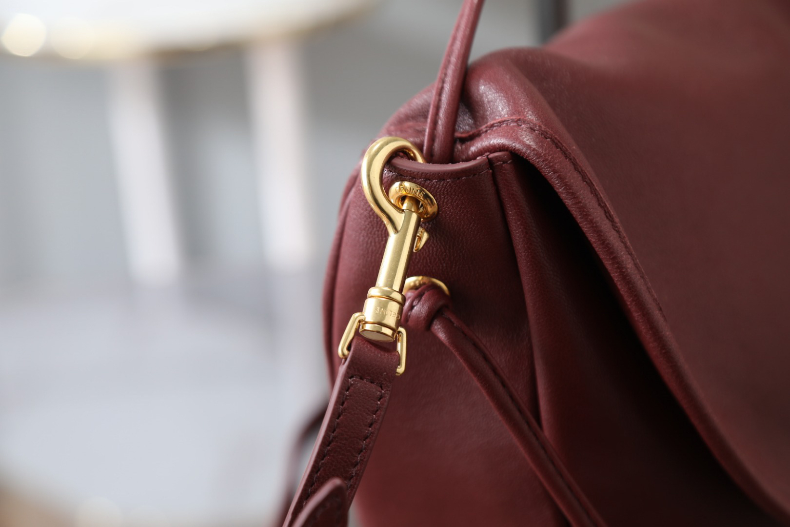 Celine Soft Triomphe Half-Moon Shoulder Bag - Image 4