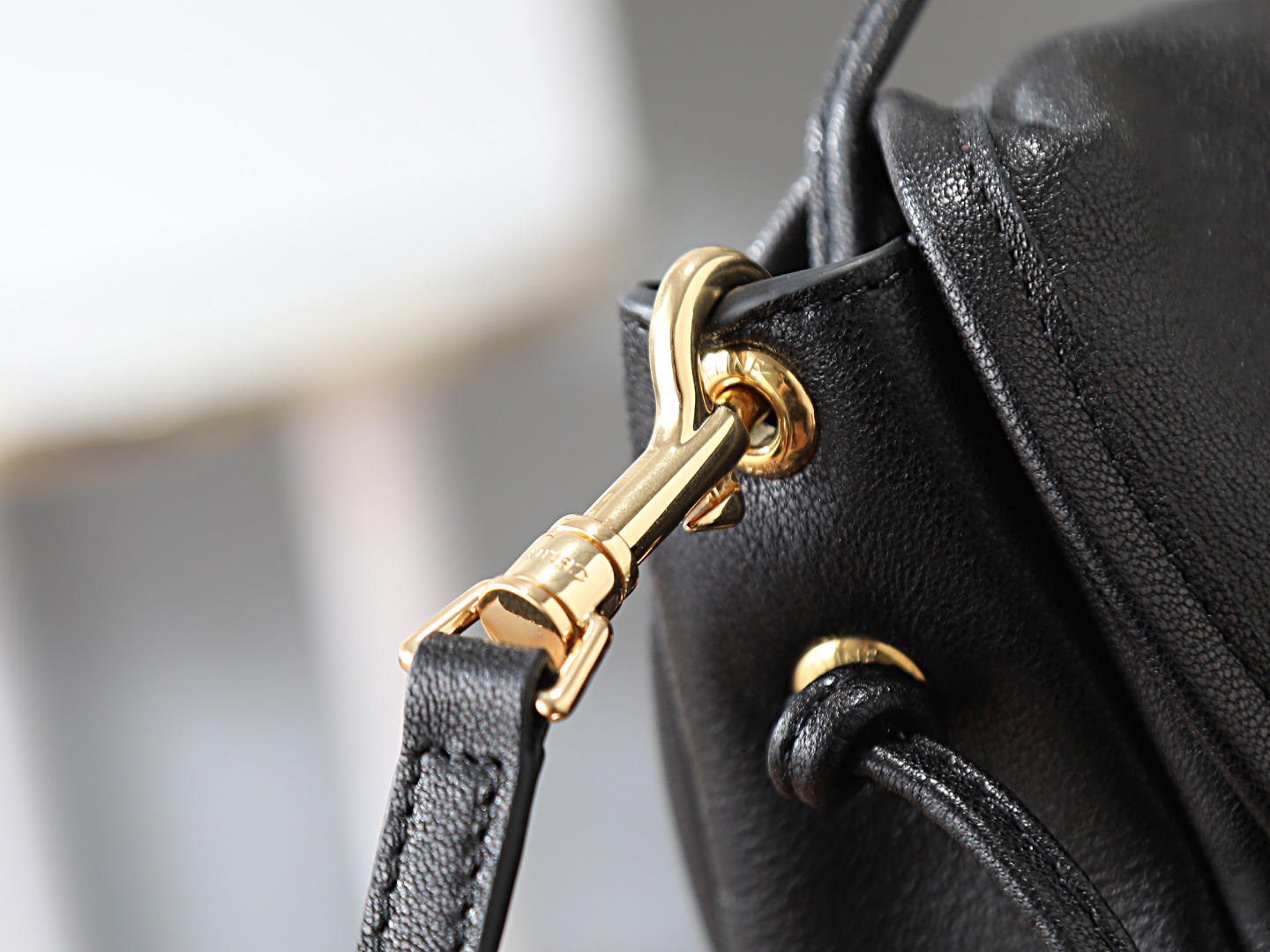 CELINE Soft Triome Half-Moon Shoulder Bag - Image 4