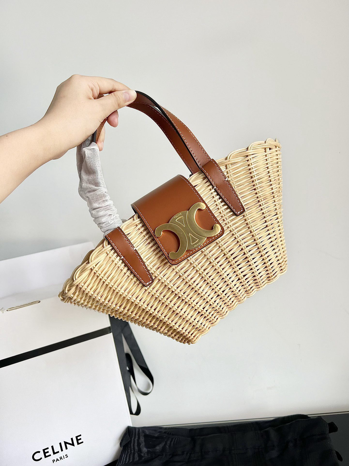 TEEN COUFFIN Woven Basket Handbag - Image 4